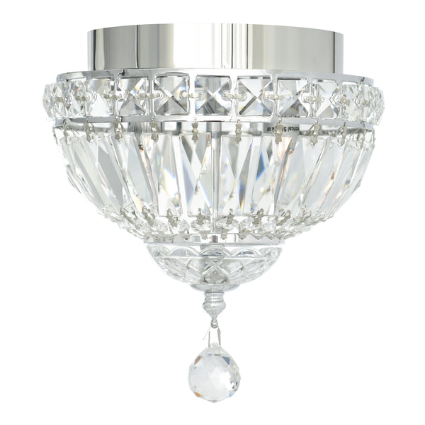 Stefania 2 Light Chrome Flush Mount