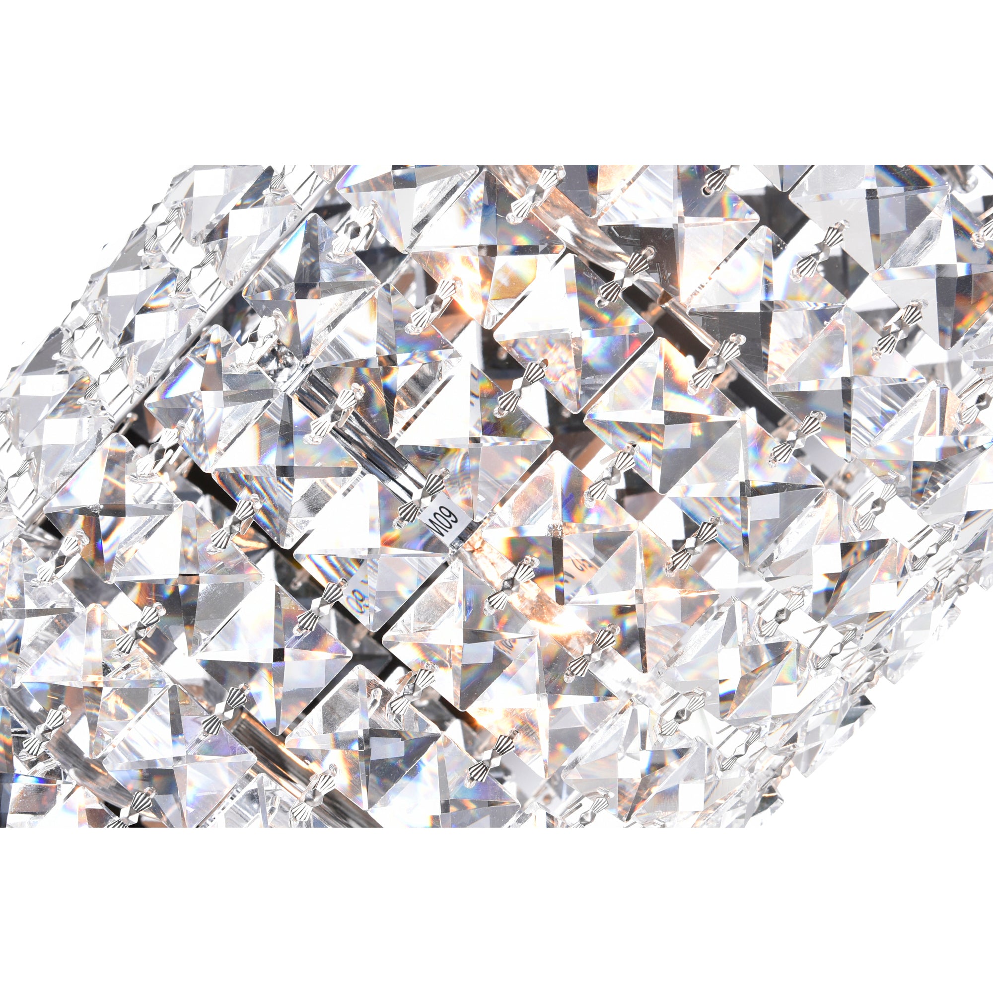 Colosseum 4 Light 6in Chrome Bathroom Sconce with Crystals