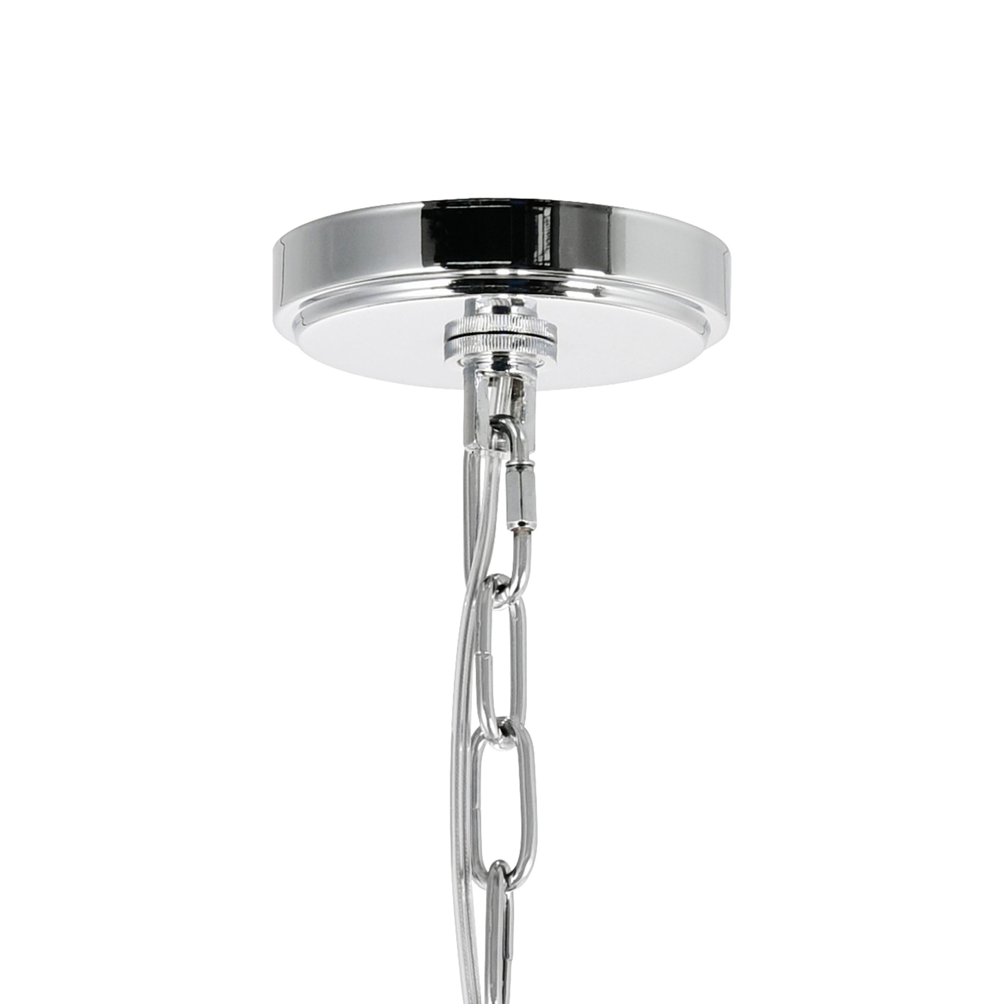 Princess 10 Light 24in Chrome Down Chandelier