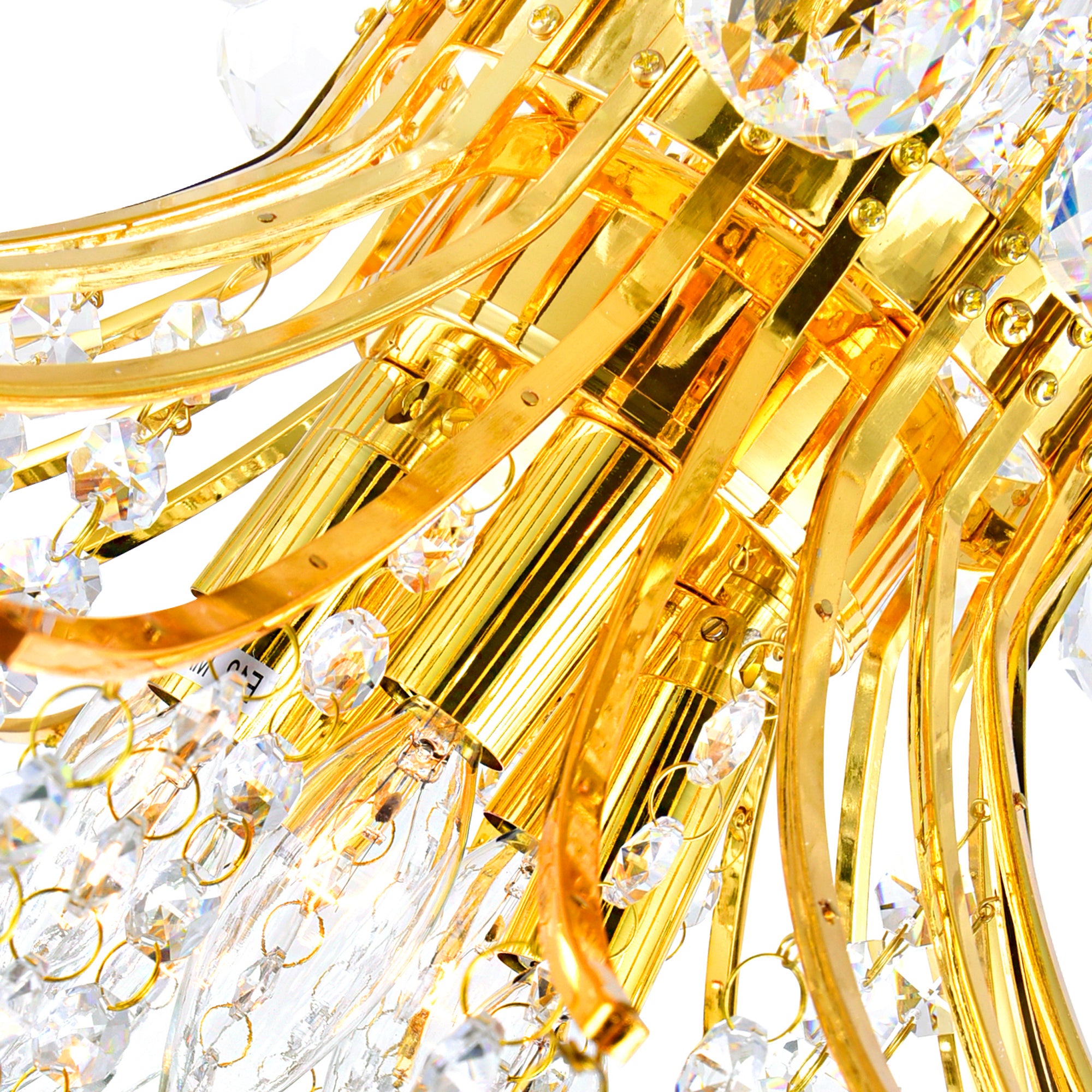 Princess 10 Light 24in Gold Down Chandelier