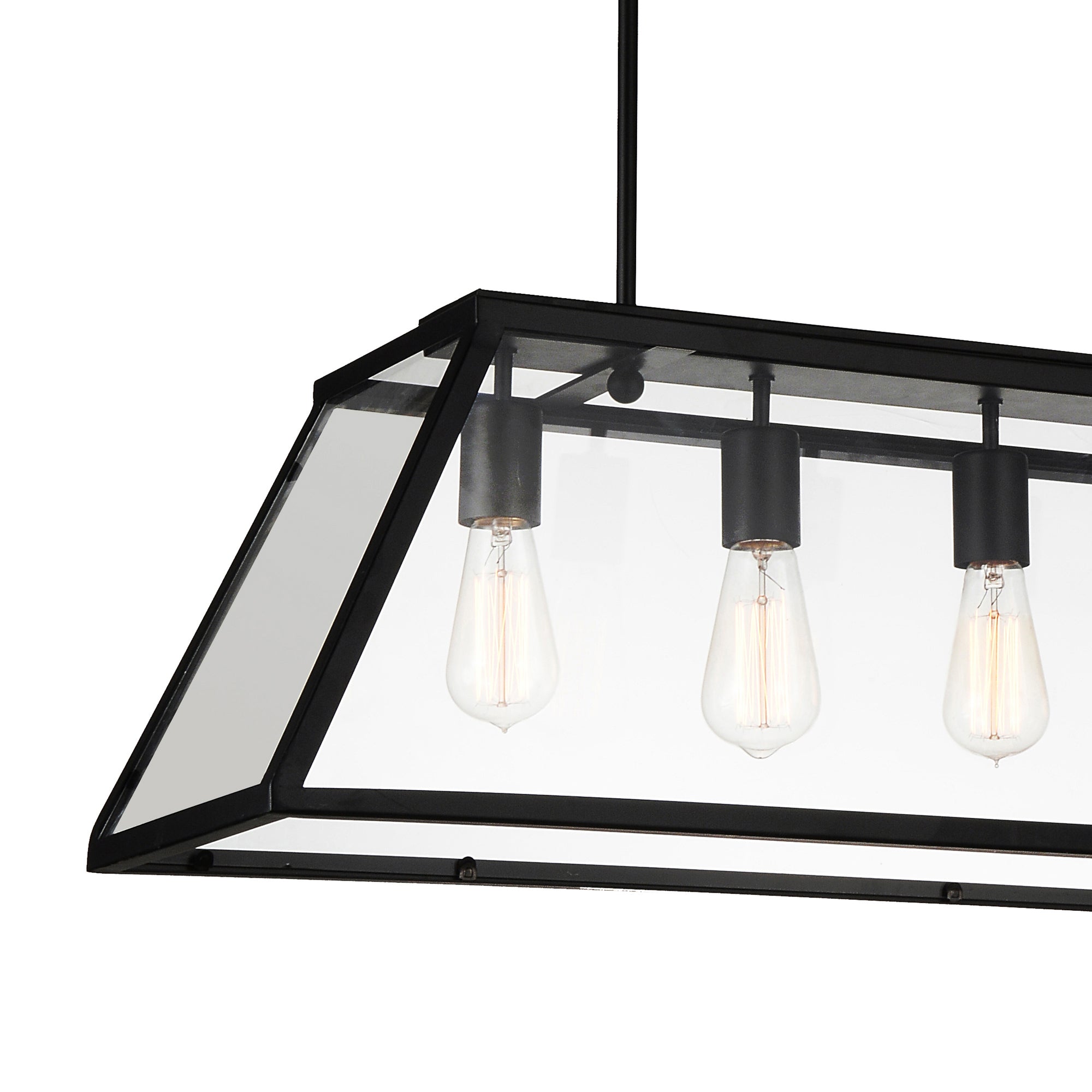 Alyson 5 Light Black Chandelier