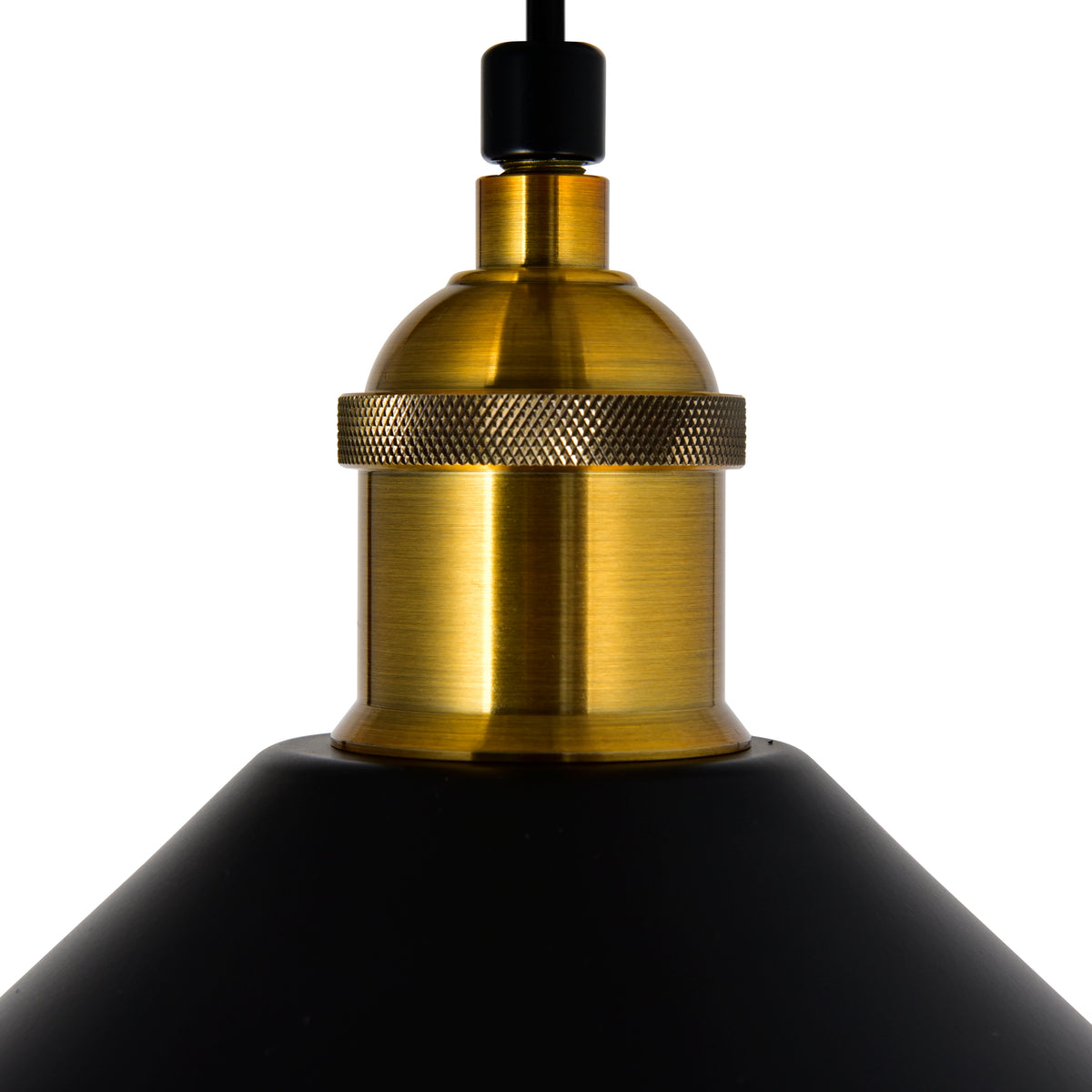 Brave 1 Light 12in Black Mini Pendant