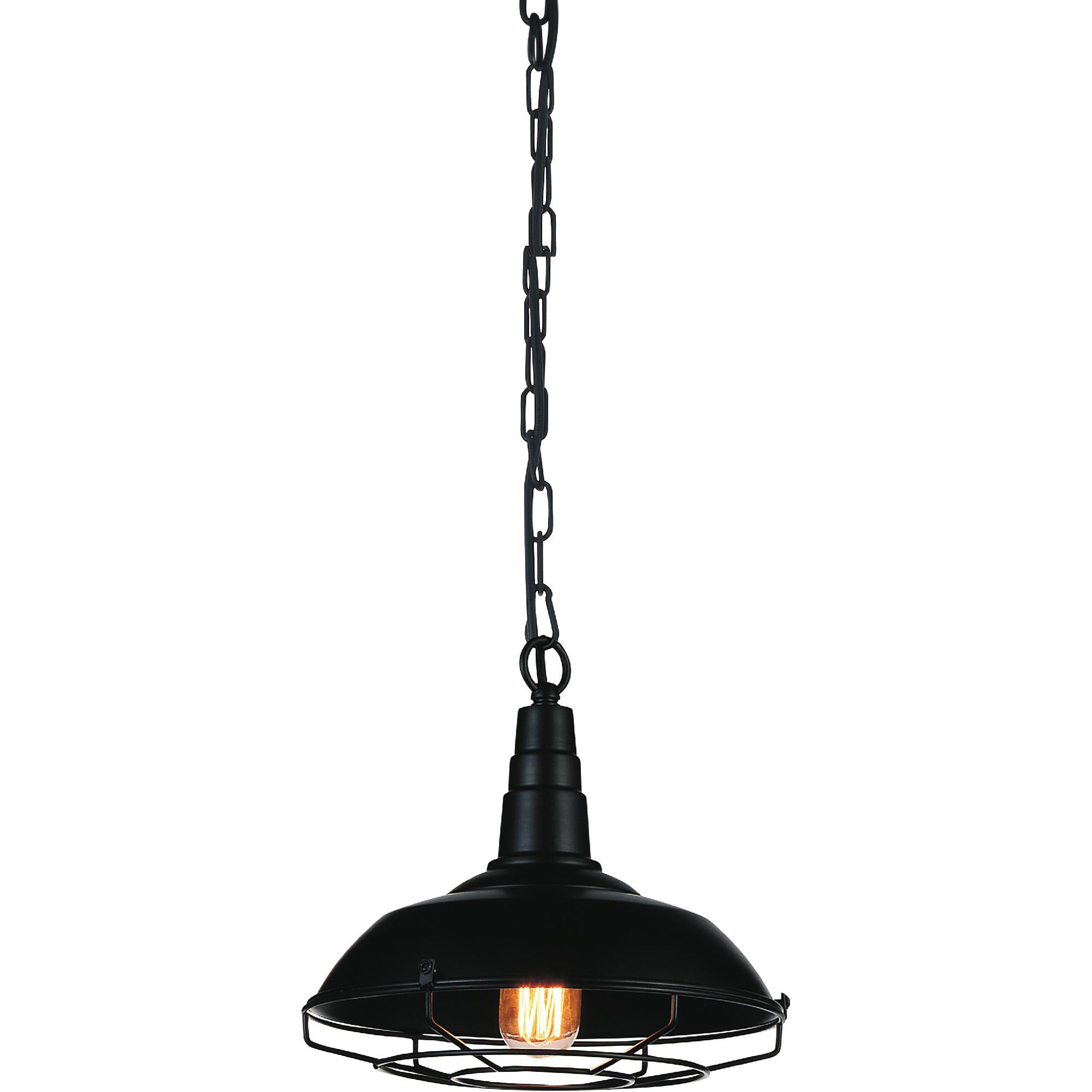 Morgan 1 Light 11in Black Down Mini Pendant