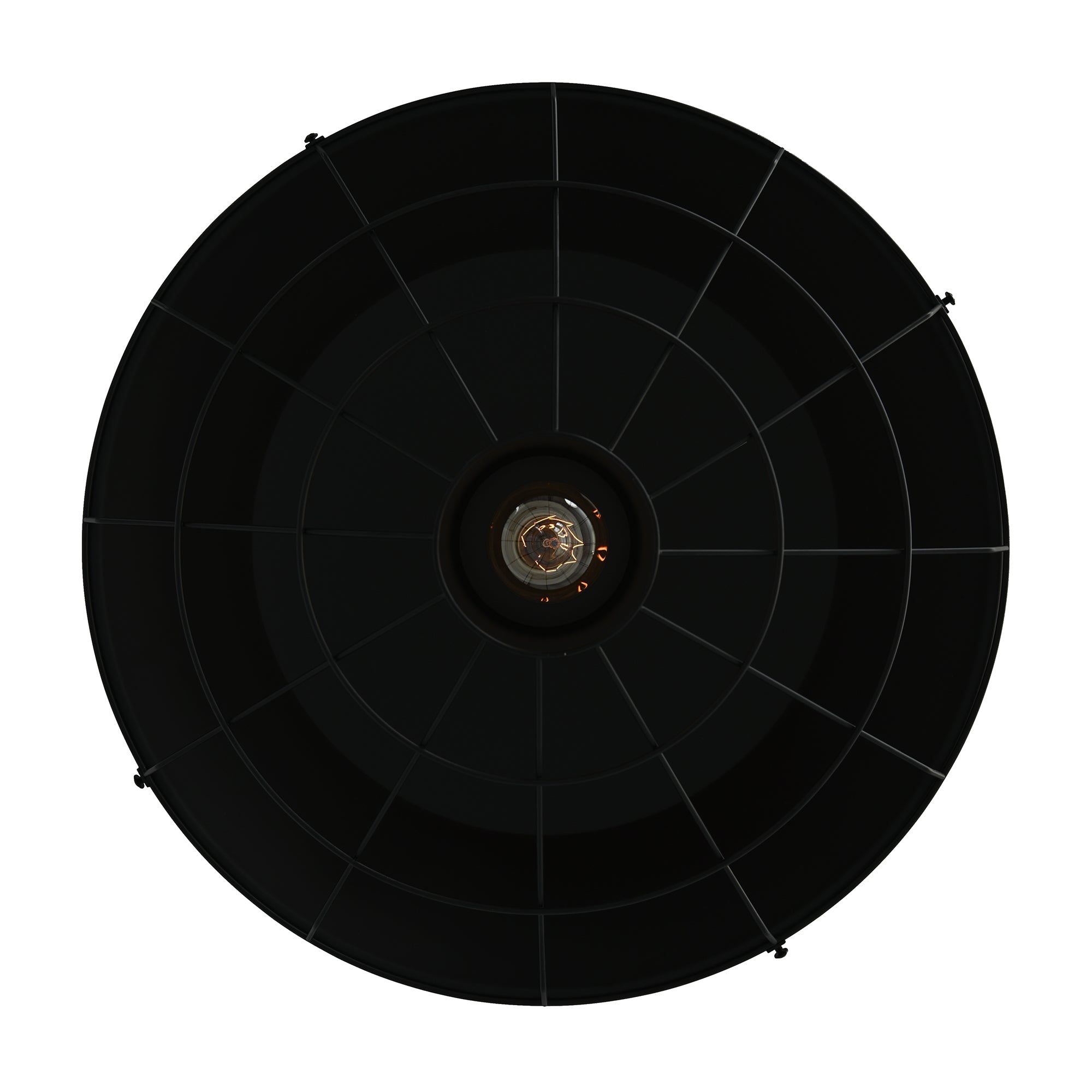 Morgan 1 Light 18in Black Down Pendant