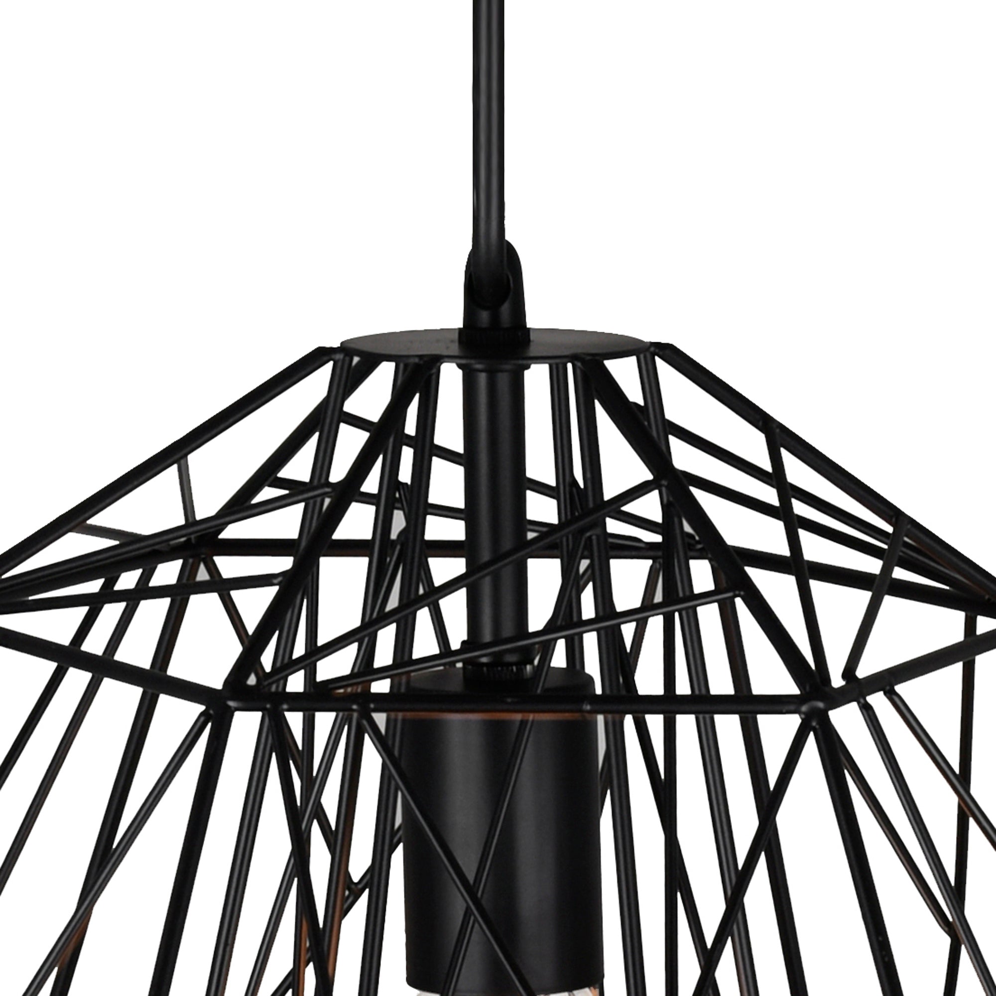 Bagheera 1 Light Black Down Pendant