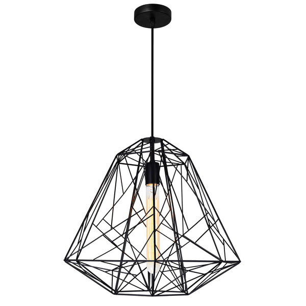 Bagheera 1 Light Black Down Pendant