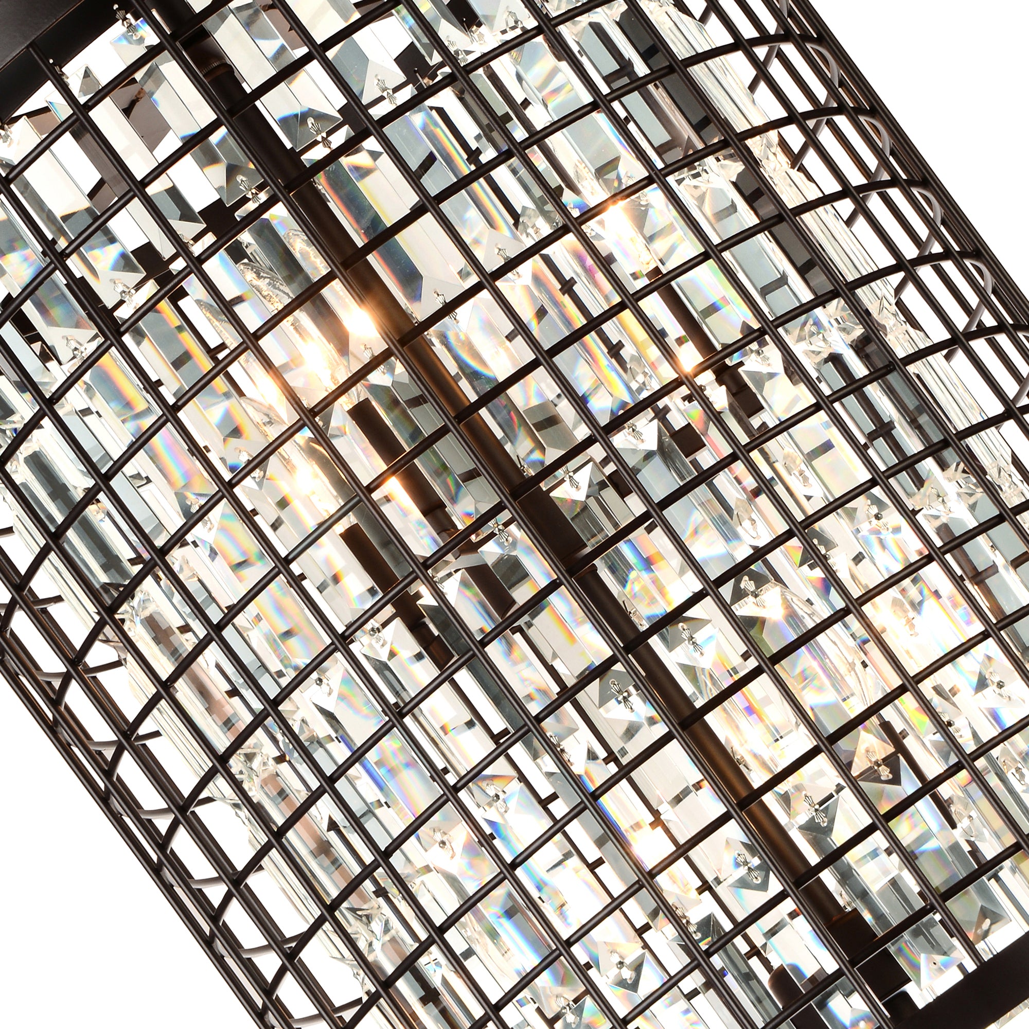 Meghna 6 Light Up Chandelier With Brown Finish