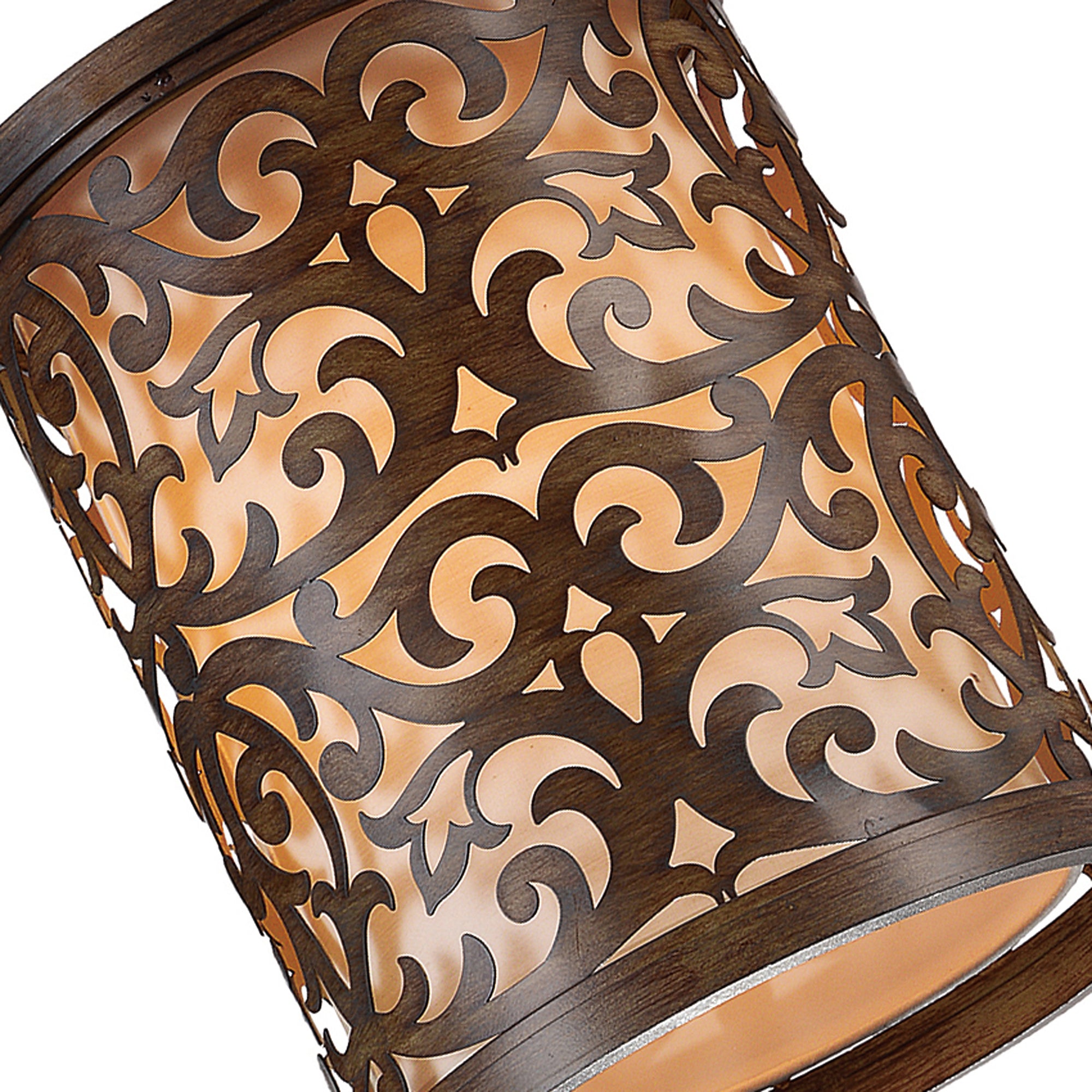 Nicole 1 Light 9in Brushed Chocolate Drum Shade Mini Pendant