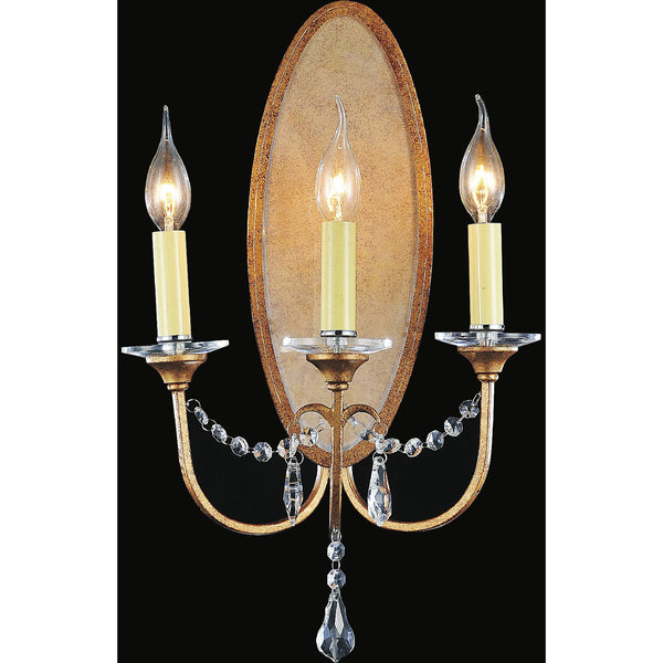 Electra 3 Light Wall Sconce With Oxidized Bronze Finish