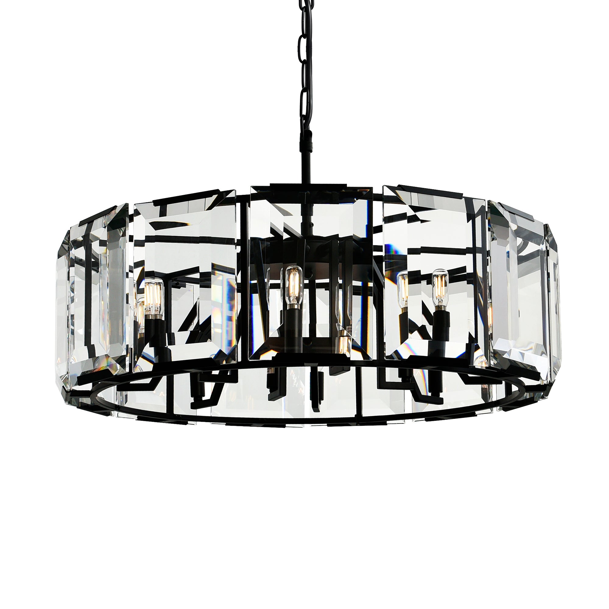 Jacquet 12 Light Chandelier With Black Finish