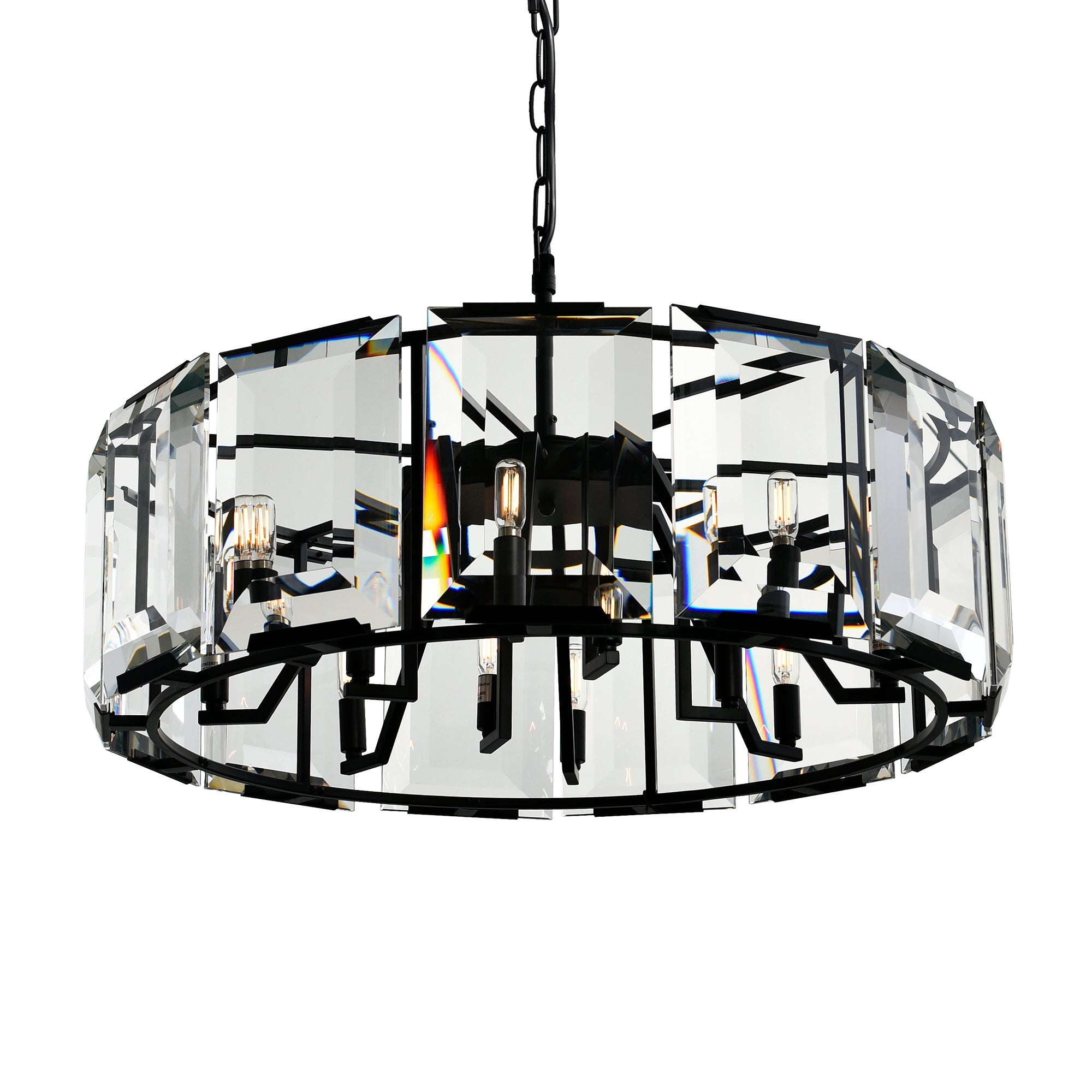 Jacquet 12 Light Chandelier With Black Finish