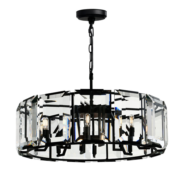 Jacquet 12 Light Chandelier With Black Finish