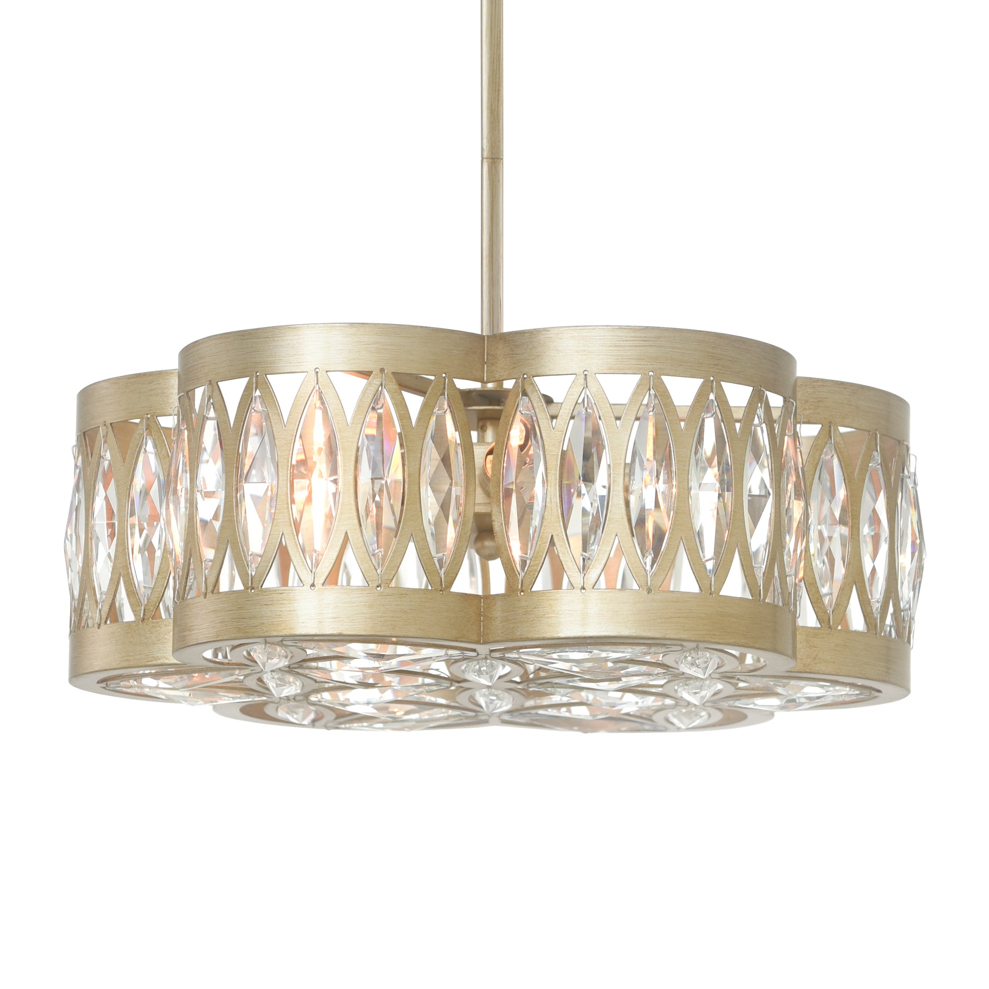 Nova 6 Light 16in Champagne Chandelier