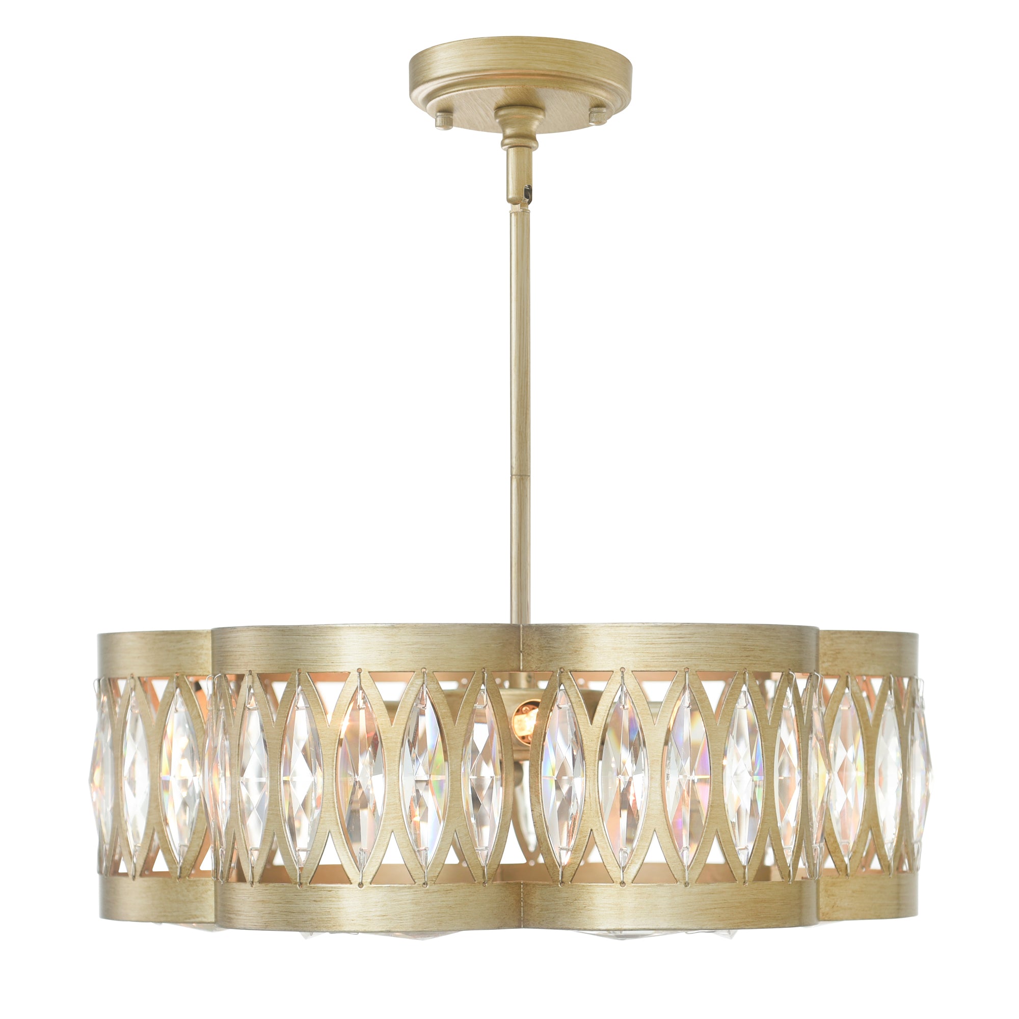 Nova 6 Light 16in Champagne Chandelier