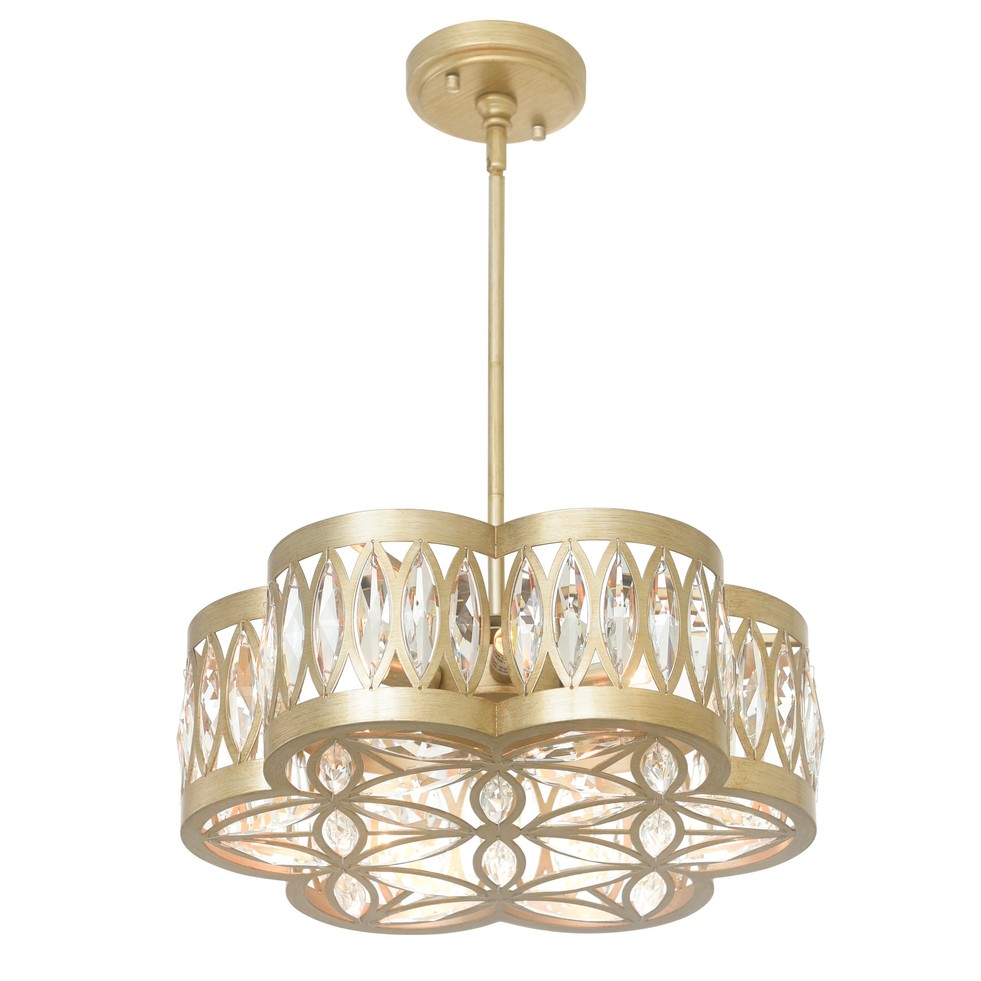 Nova 6 Light 16in Champagne Chandelier