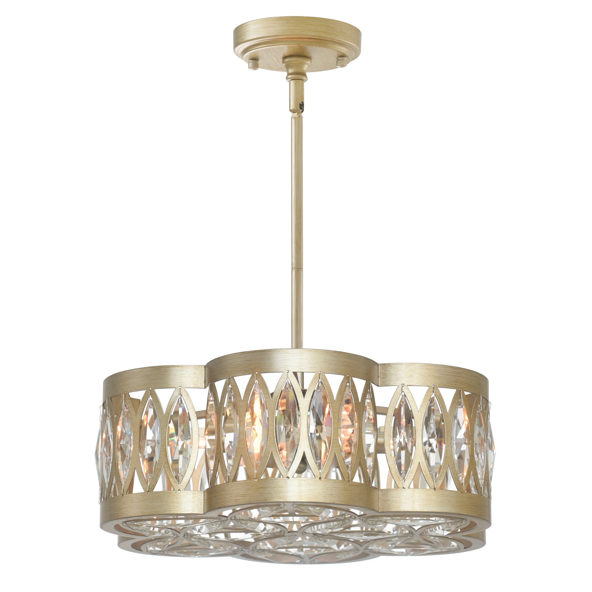 Nova 6 Light 16in Champagne Chandelier