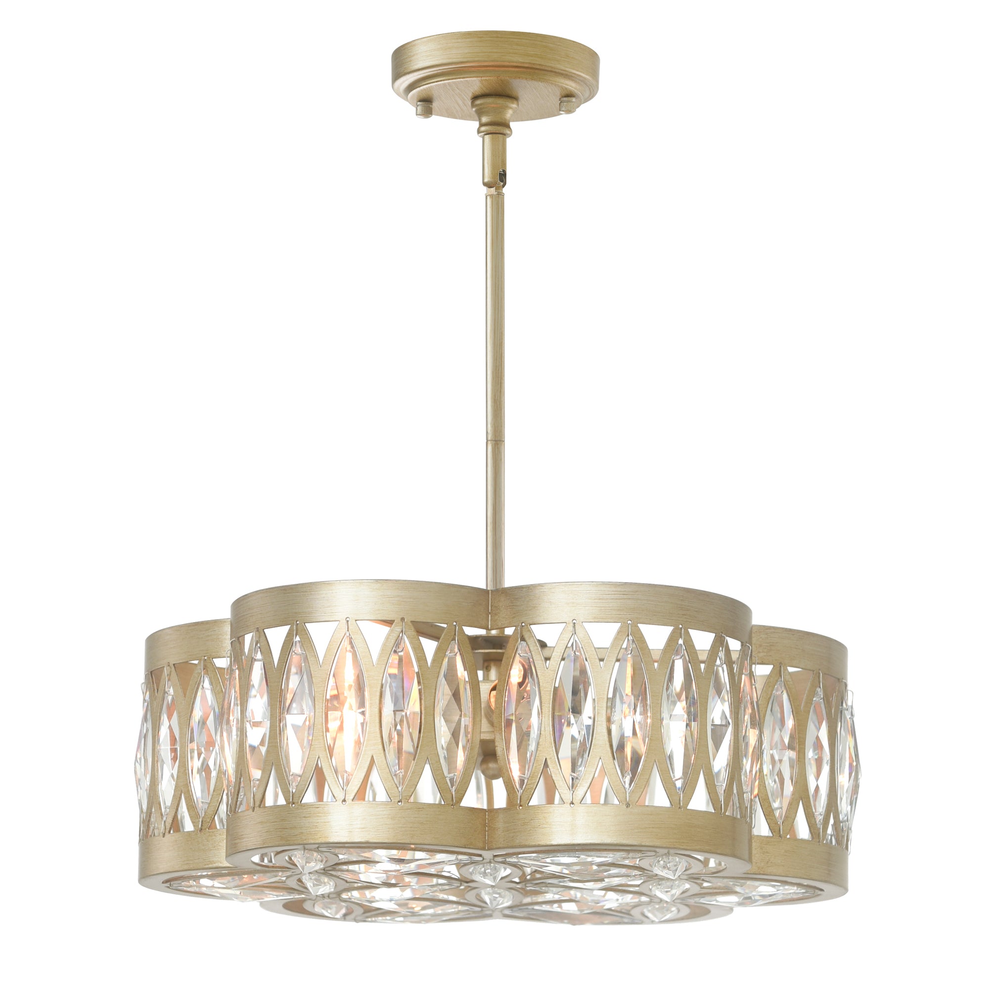 Nova 6 Light 16in Champagne Chandelier