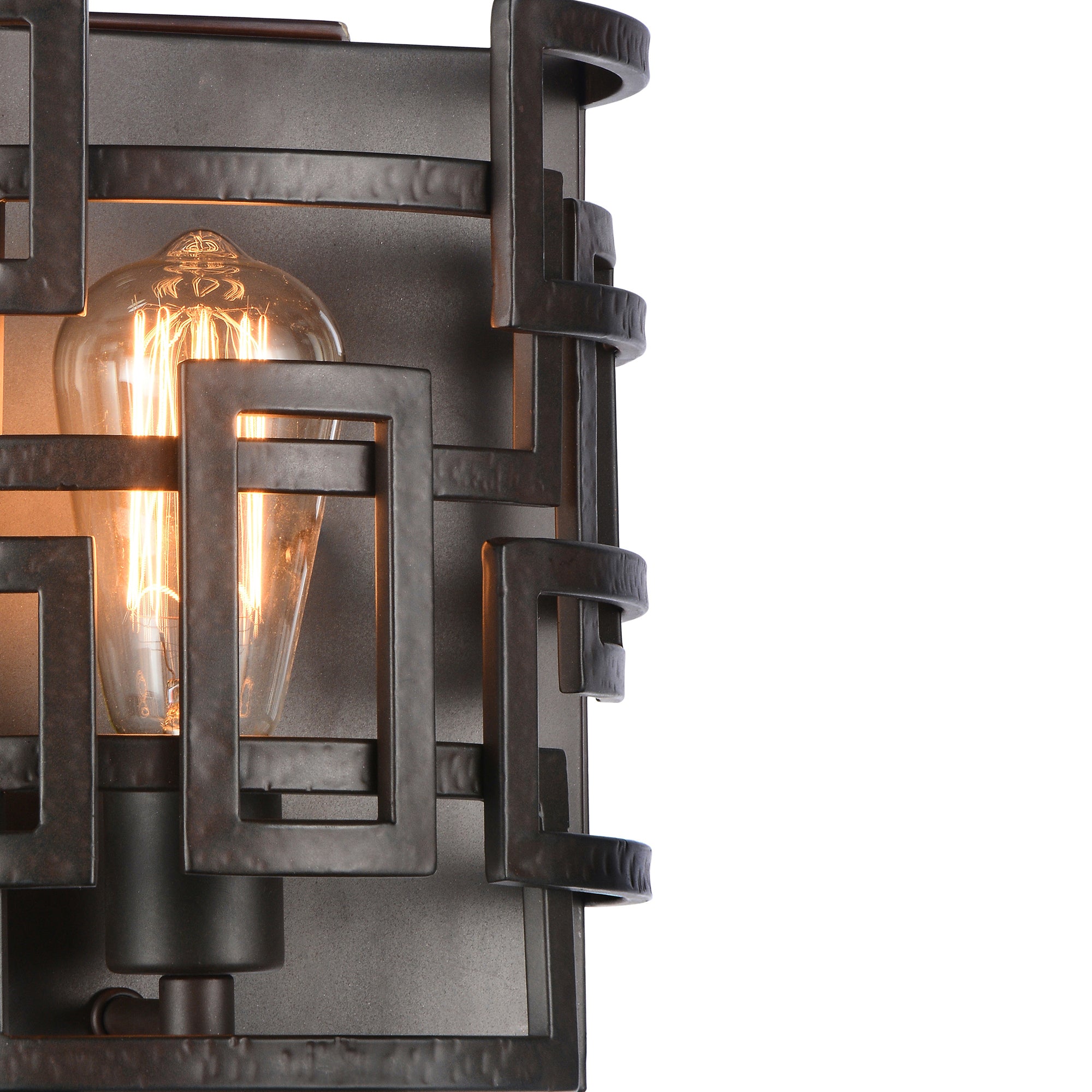 Litani 1 Light Wall Sconce With Brown Finish