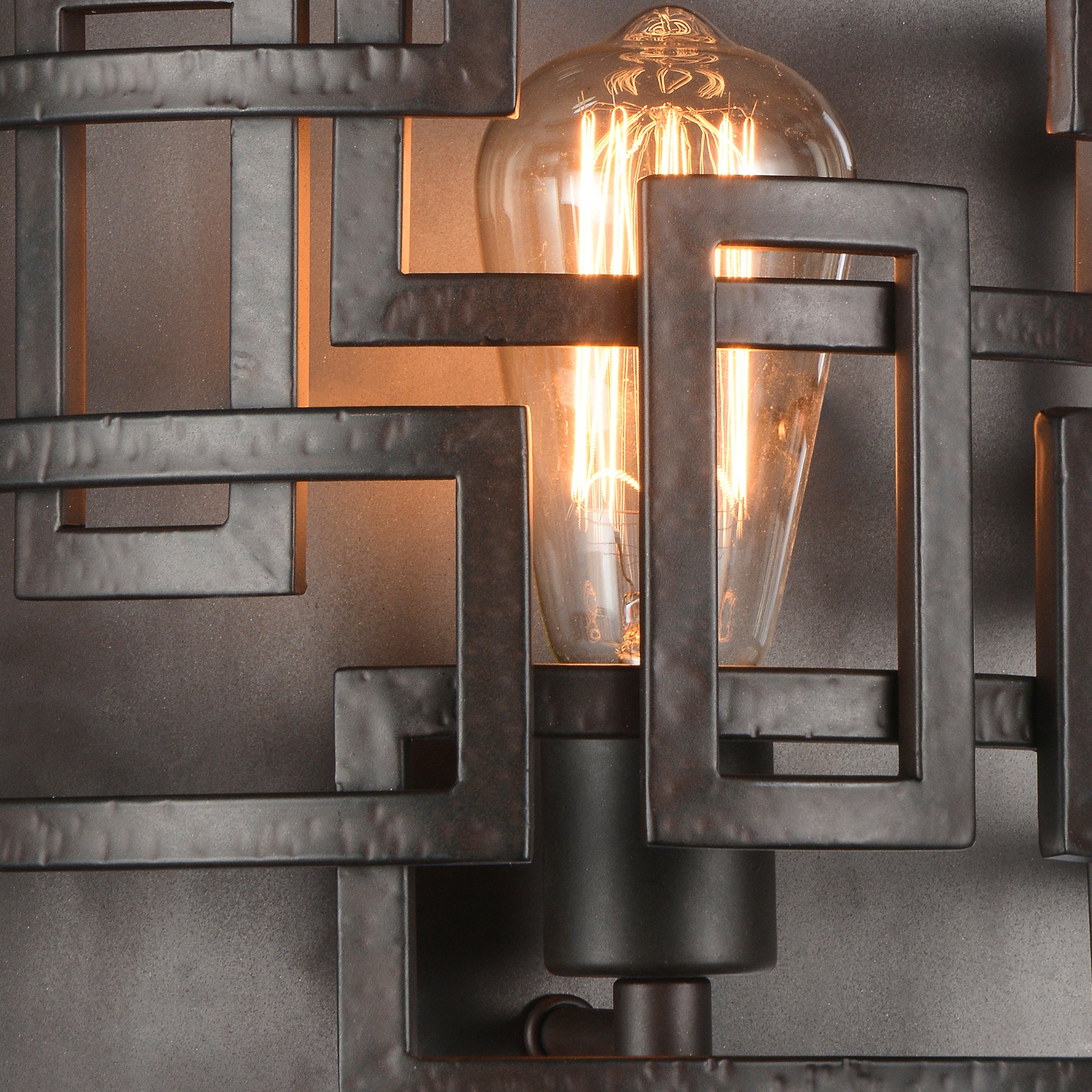 Litani 1 Light Wall Sconce With Brown Finish