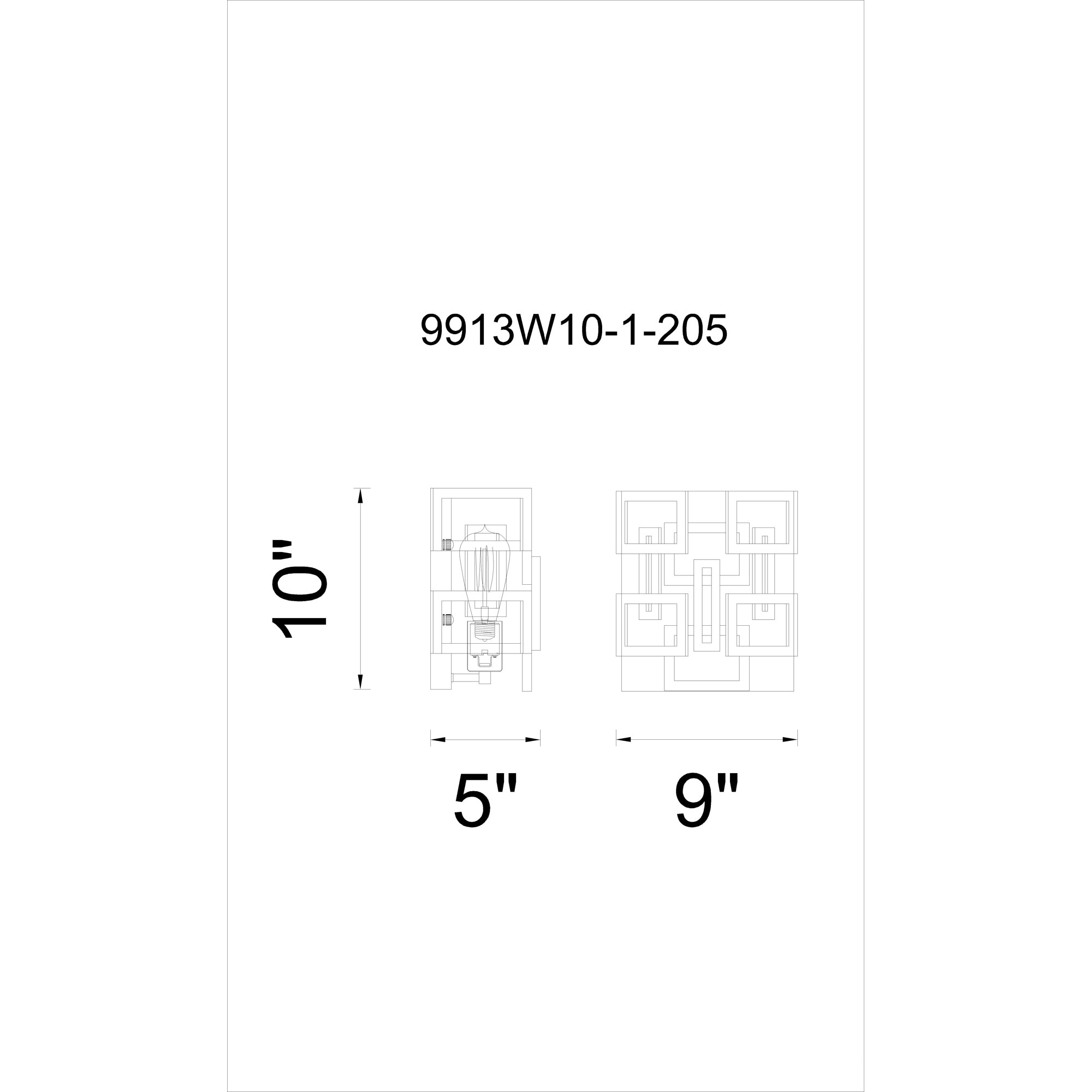 Litani 1 Light Wall Sconce With Brown Finish