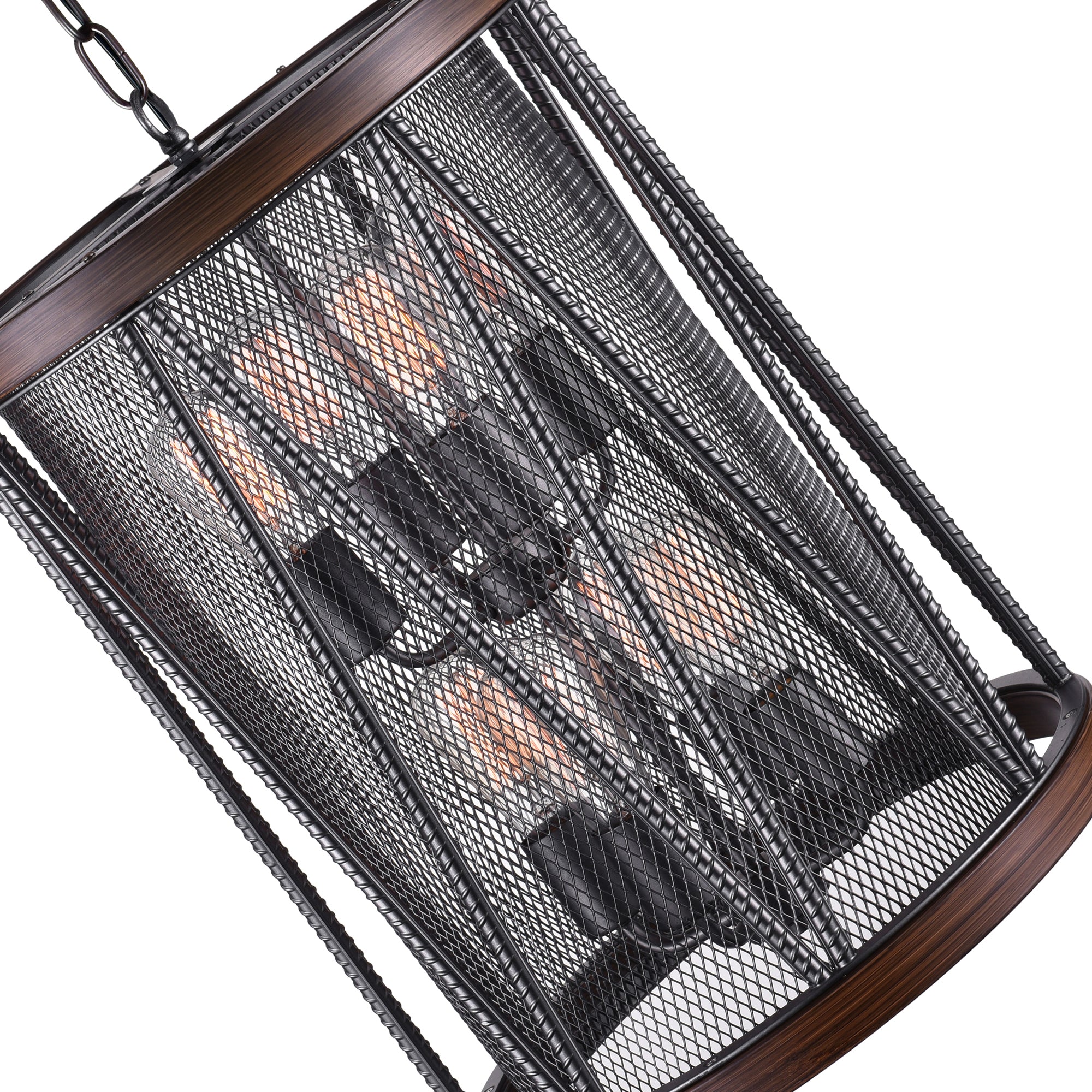 Parsh 8 Light Drum Shade Chandelier With Pewter Finish