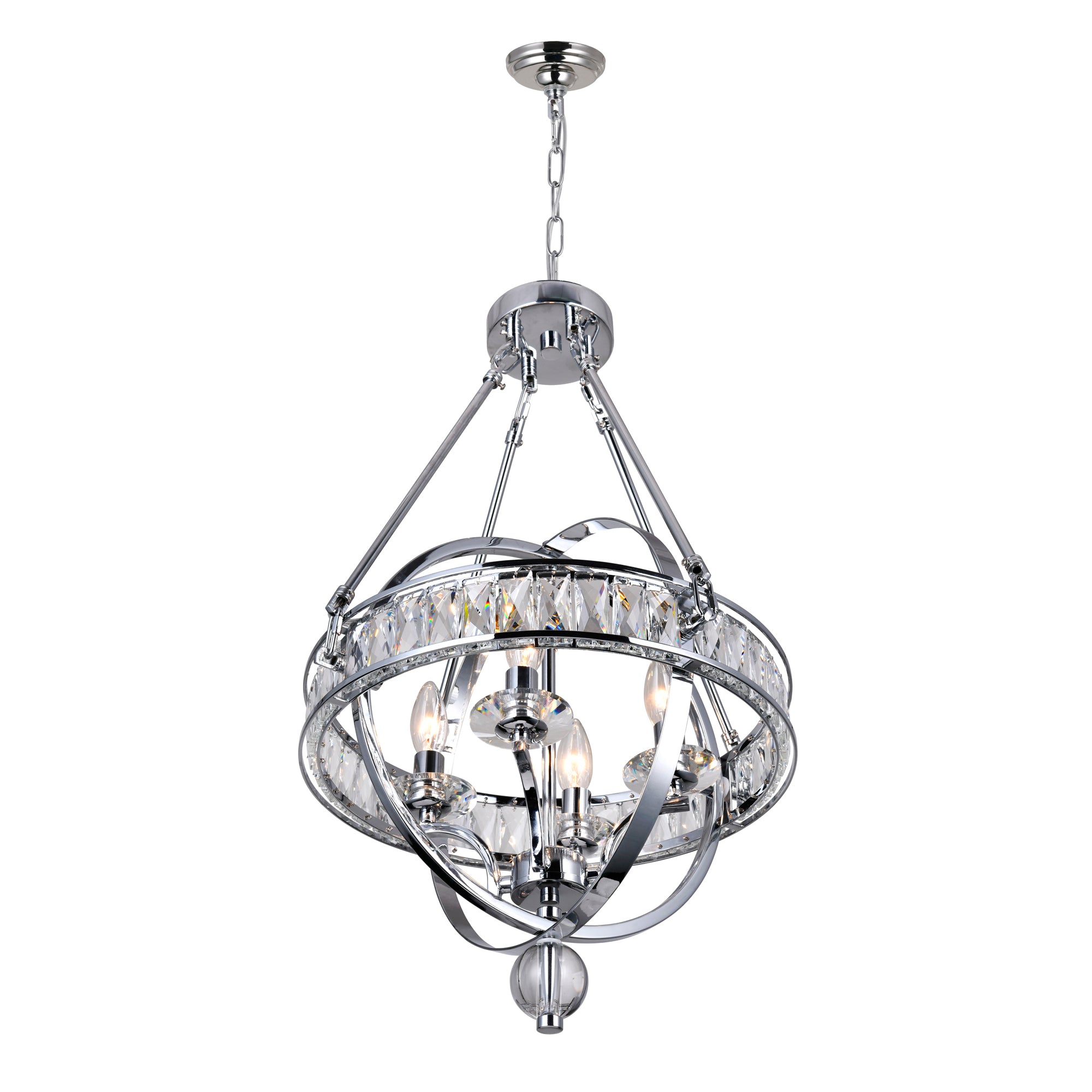 Arkansas 4 Light Chandelier With Chrome Finish