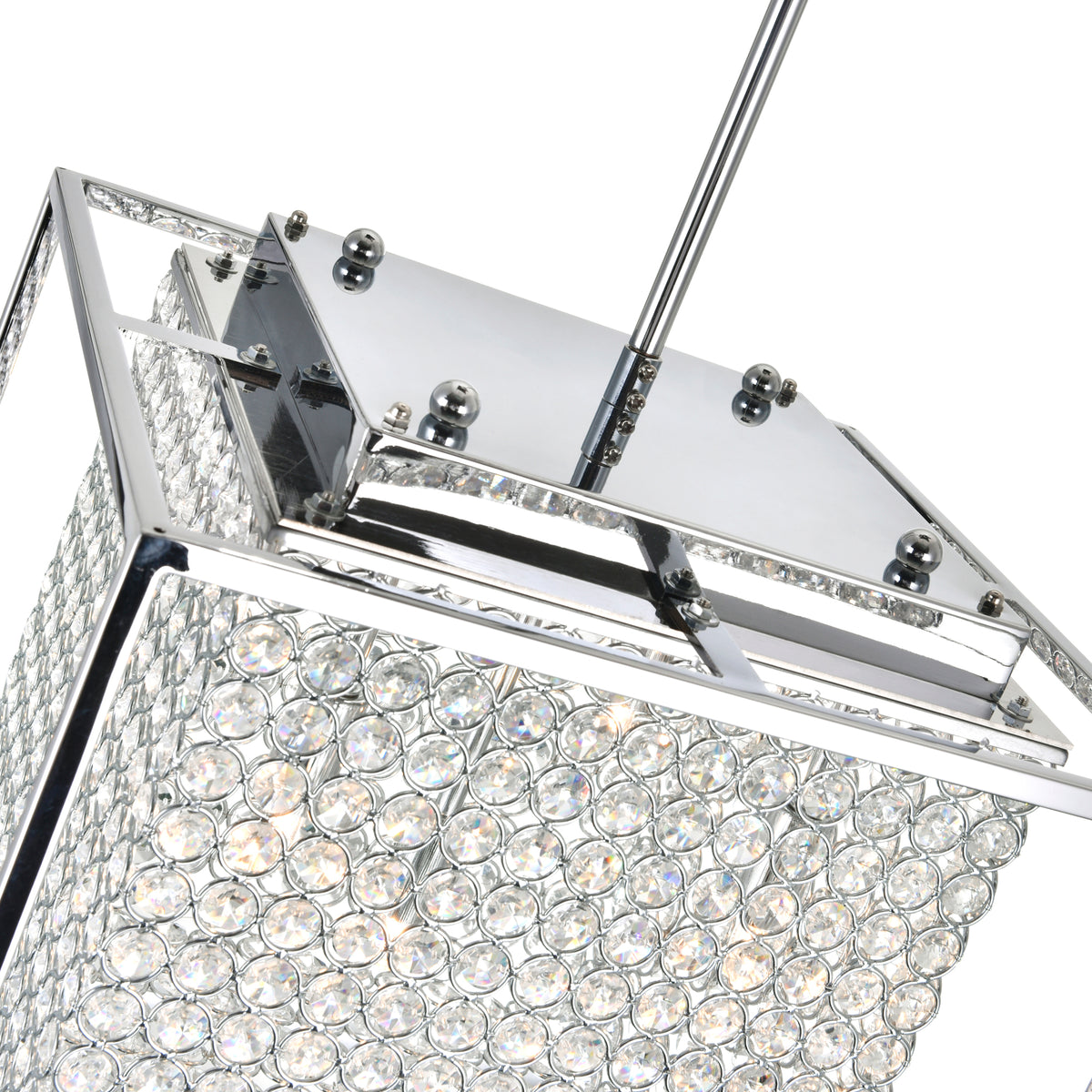 Cube 3 Light Mini Pendant With Chrome Finish