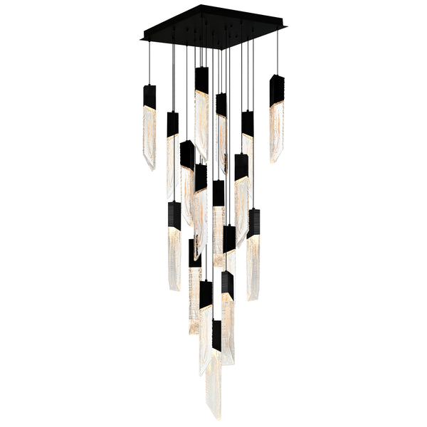 CWI Lighting Black Chandelier