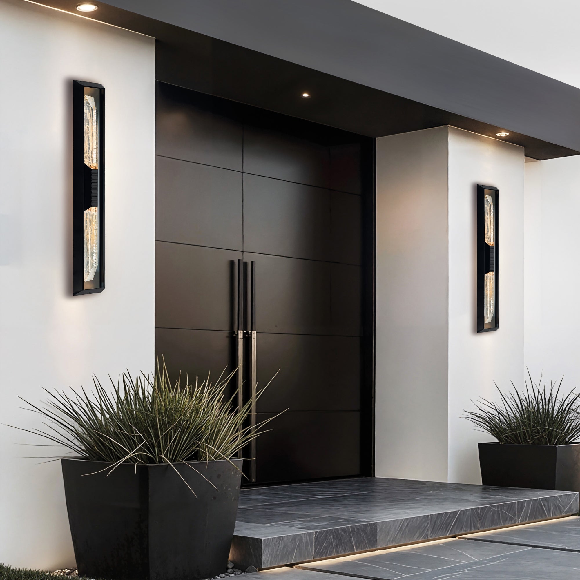 Outdoor wall lights collection, modern exterior wall sconces and lighting fixtures