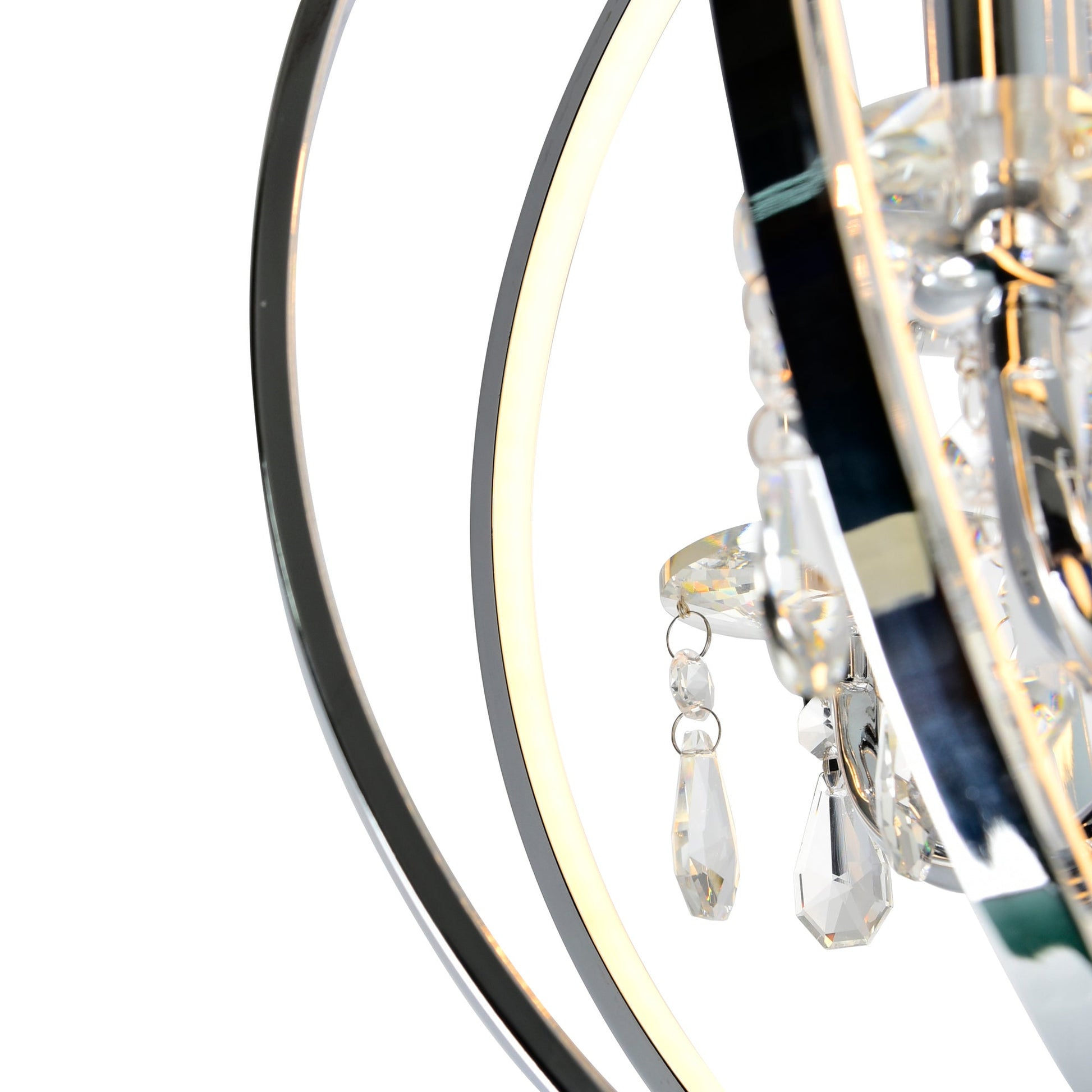 Abia 4 Light Chrome Chandelier - CWI Lighting