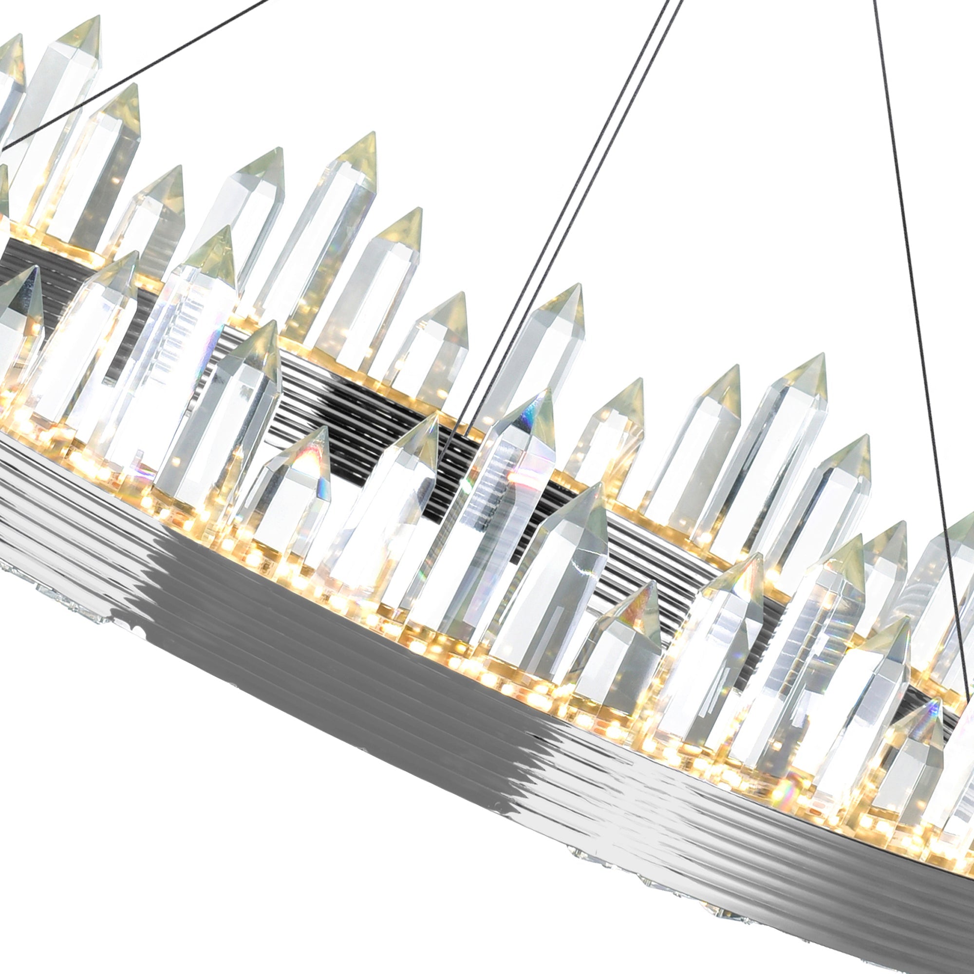 Agassiz LED Chandelier With Polished Nickel Finish - CWI Lighting