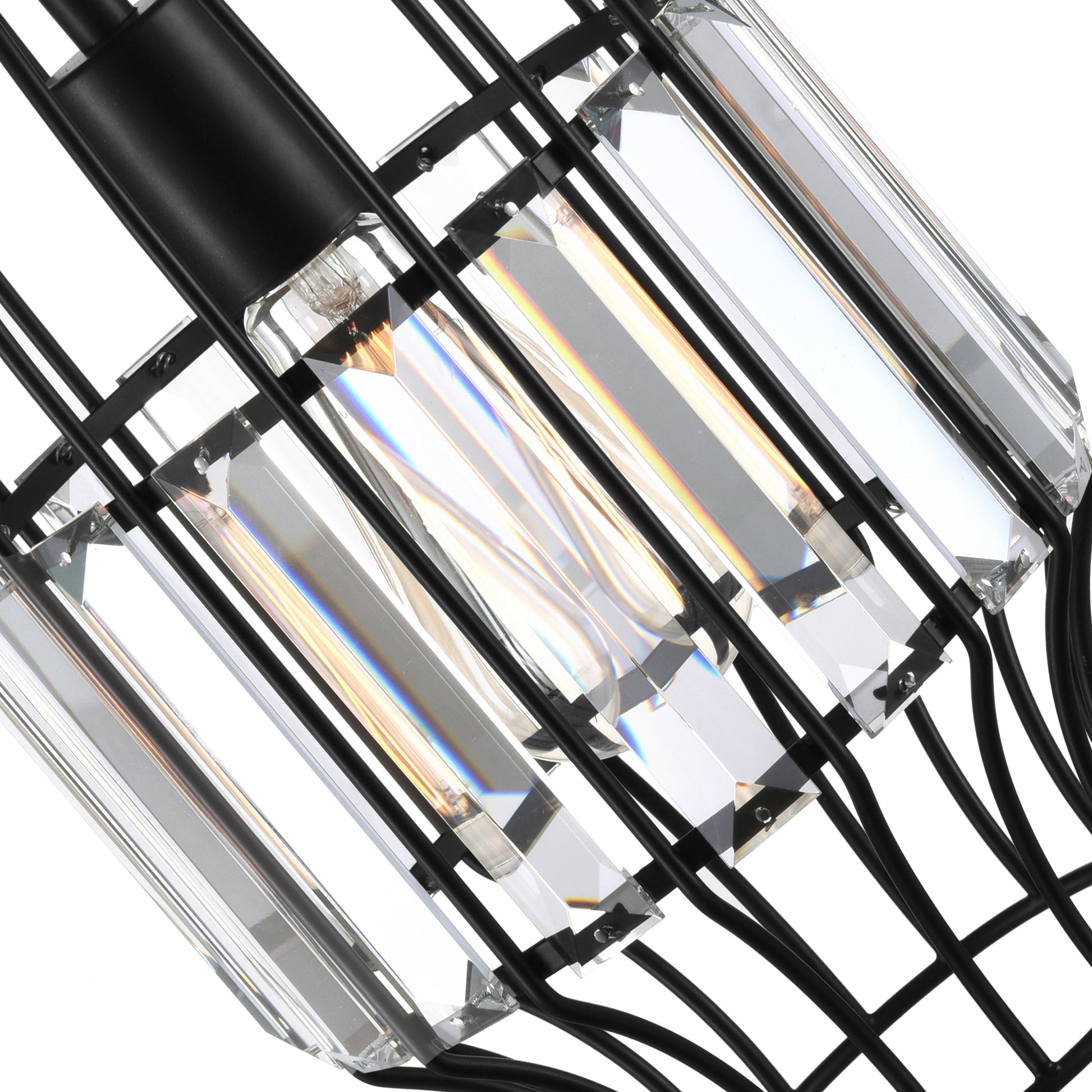 Alethia 1 Light Down Mini Pendant With Black Finish - CWI Lighting