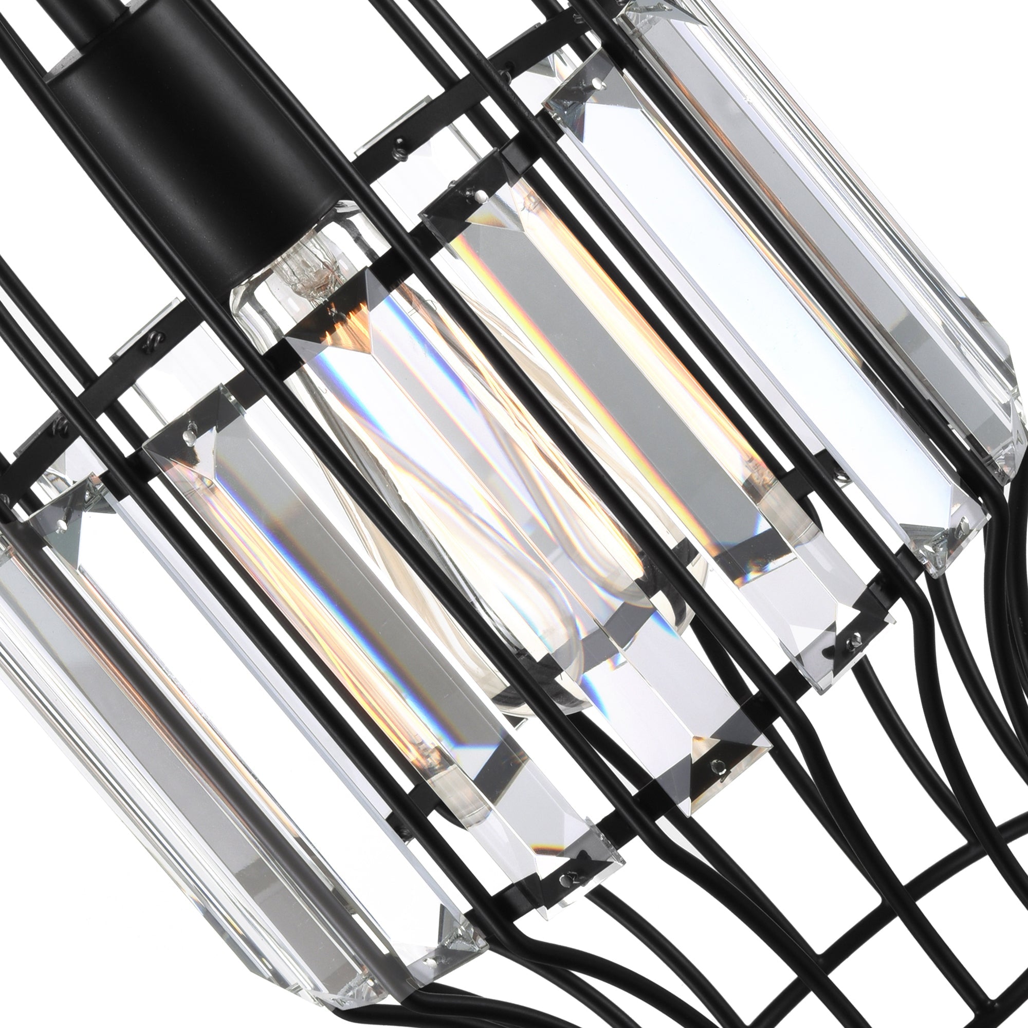 Alethia 1 Light Down Mini Pendant With Black Finish - CWI Lighting