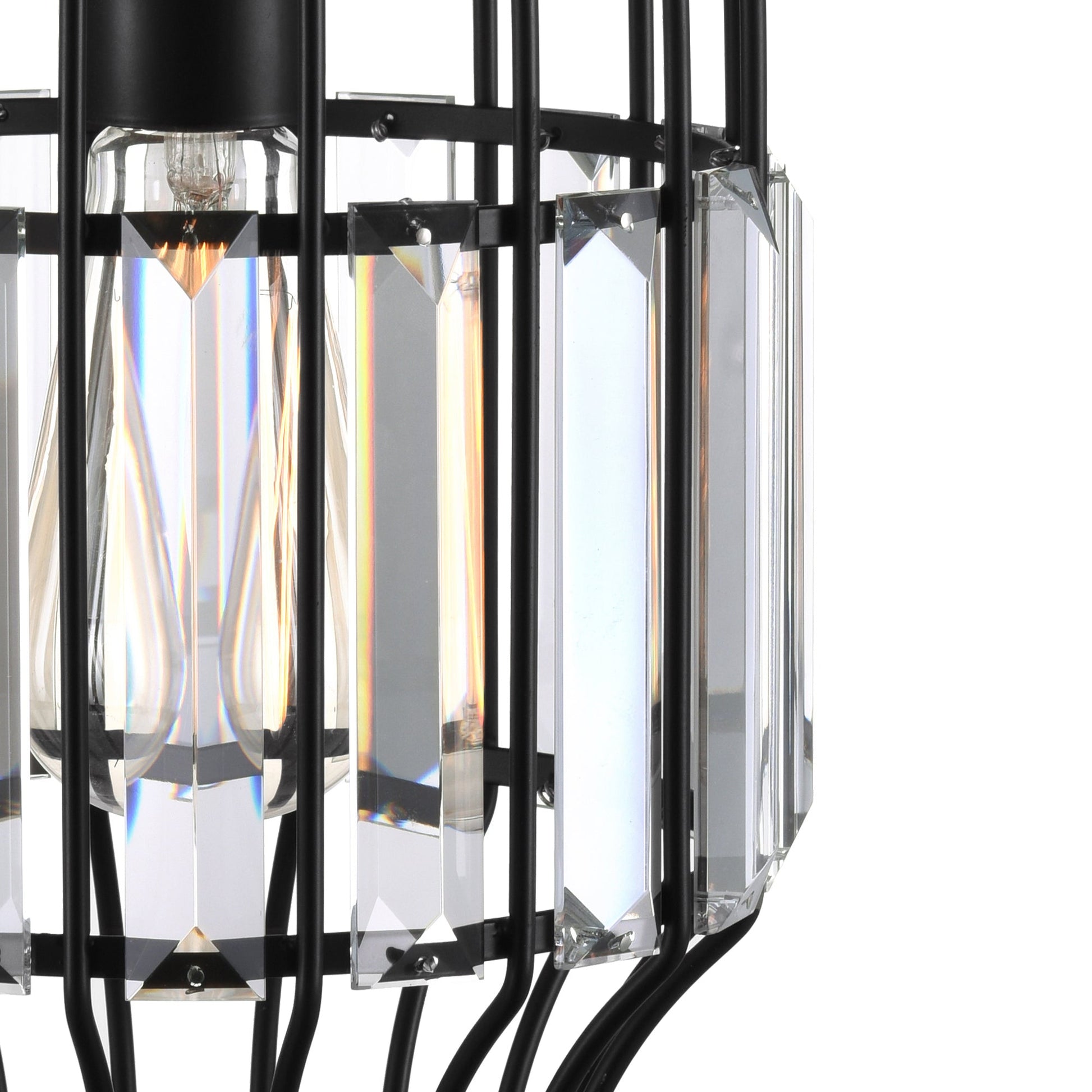 Alethia 1 Light Down Mini Pendant With Black Finish - CWI Lighting
