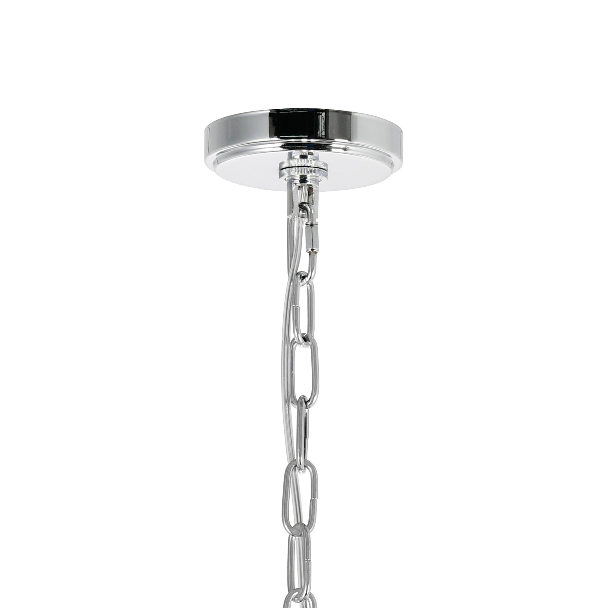Amanda 11 Light Down Chandelier With Chrome Finish - CWI Lighting