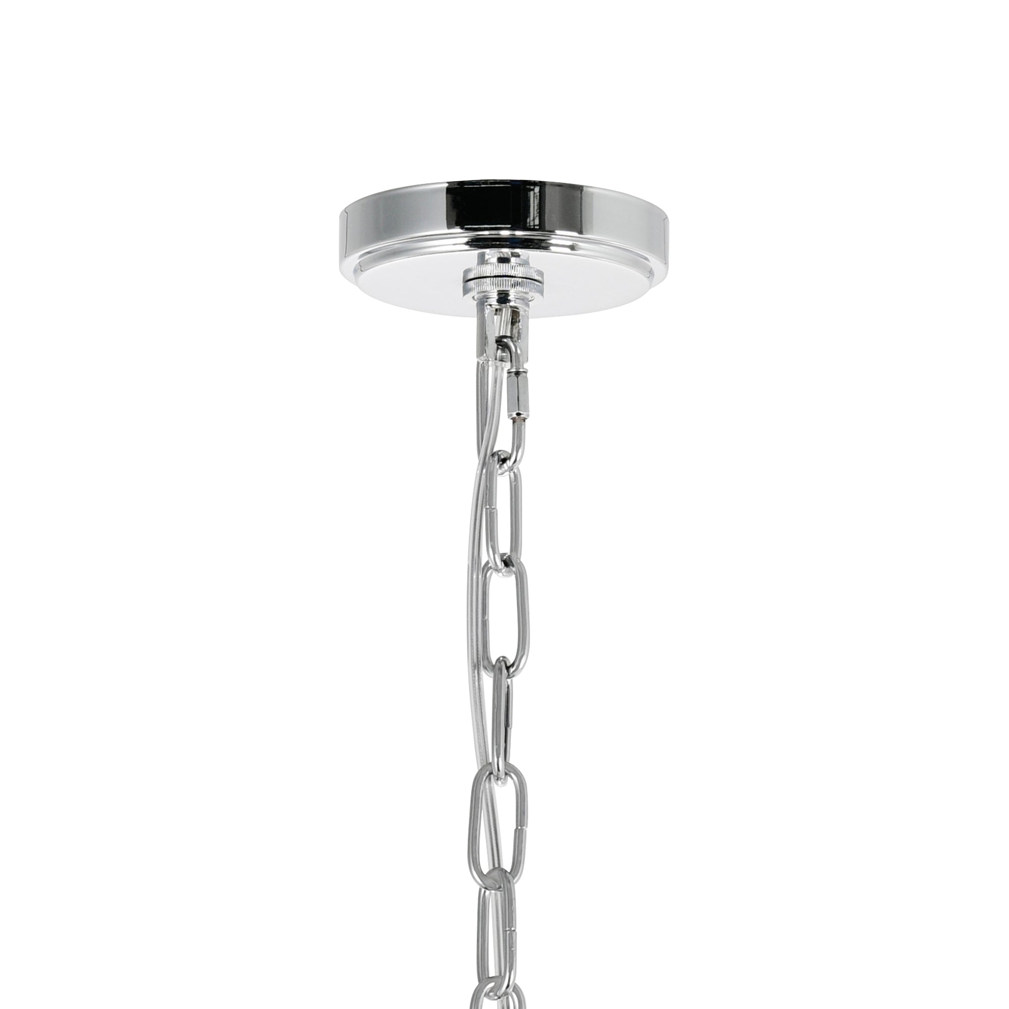 Amanda 11 Light Down Chandelier With Chrome Finish - CWI Lighting
