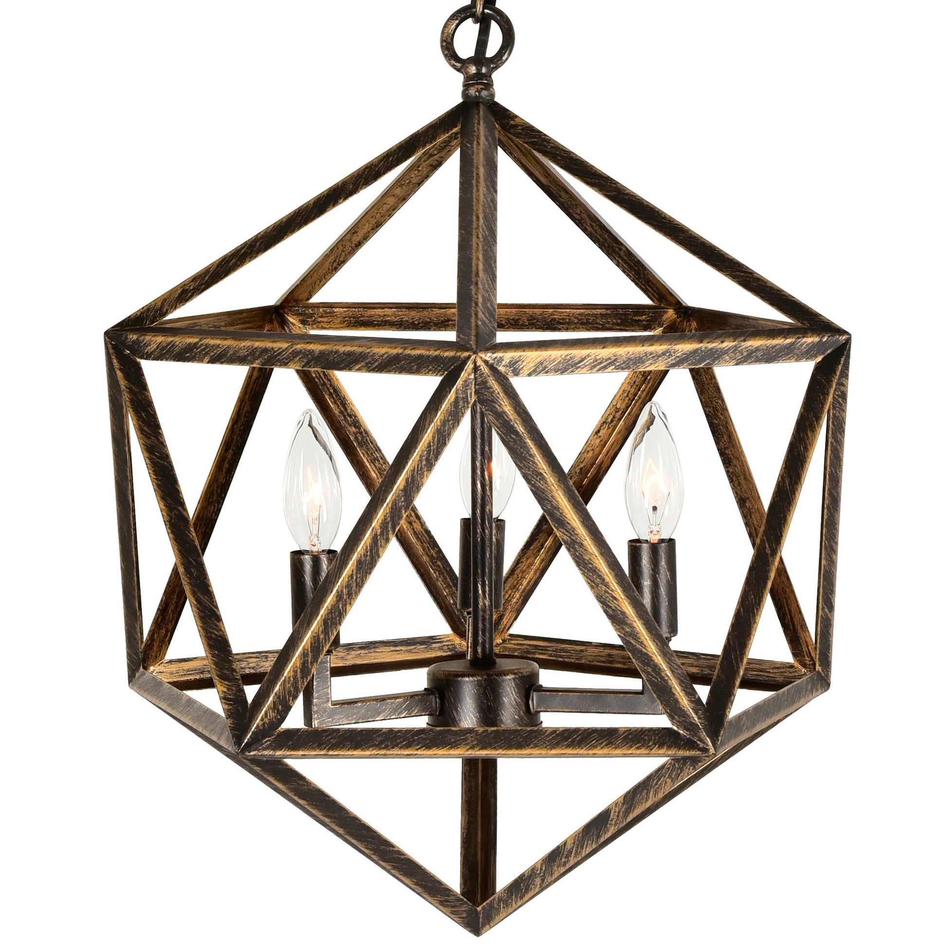 Amazon 3 Light Antique Forged Copper Pendant - CWI Lighting