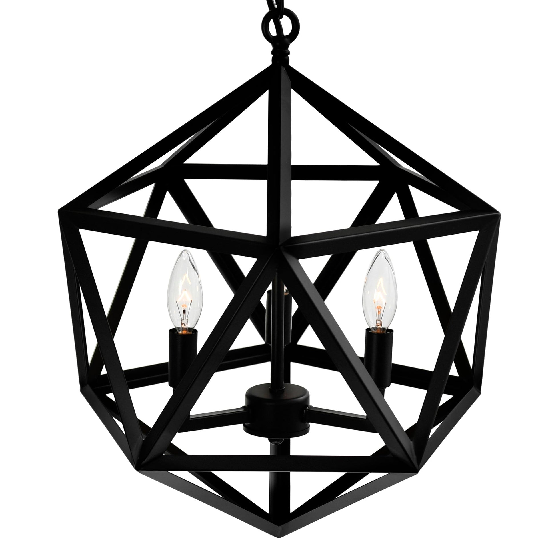 Amazon 3 Light Black Pendant - CWI Lighting
