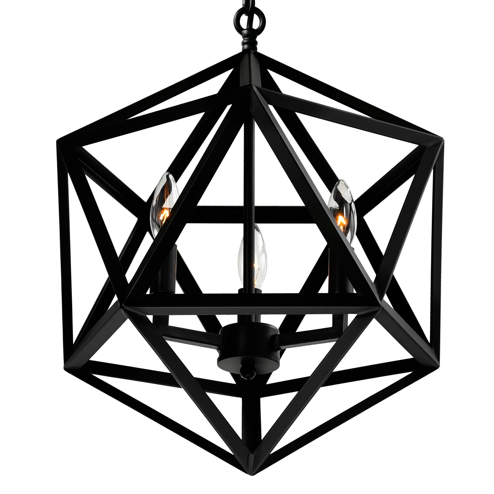 Amazon 3 Light Black Pendant - CWI Lighting