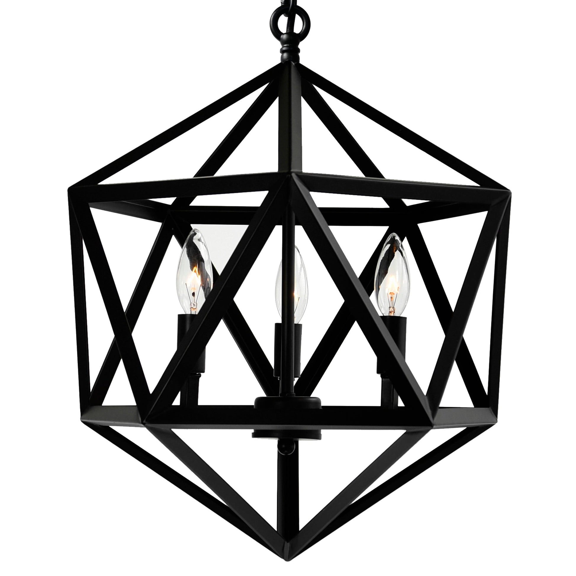 Amazon 3 Light Black Pendant - CWI Lighting