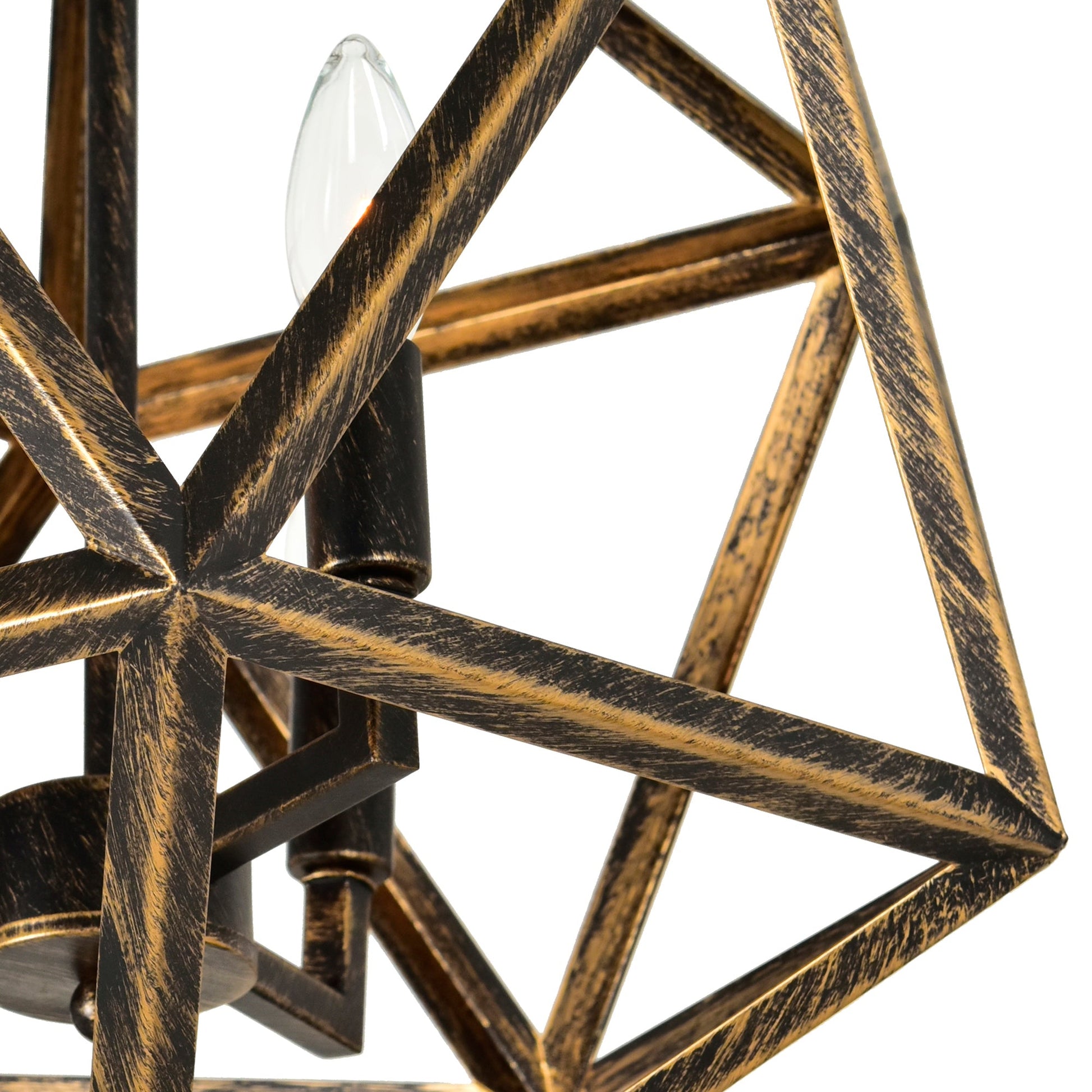 Amazon 4 Light Antique Forged Copper Pendant - CWI Lighting