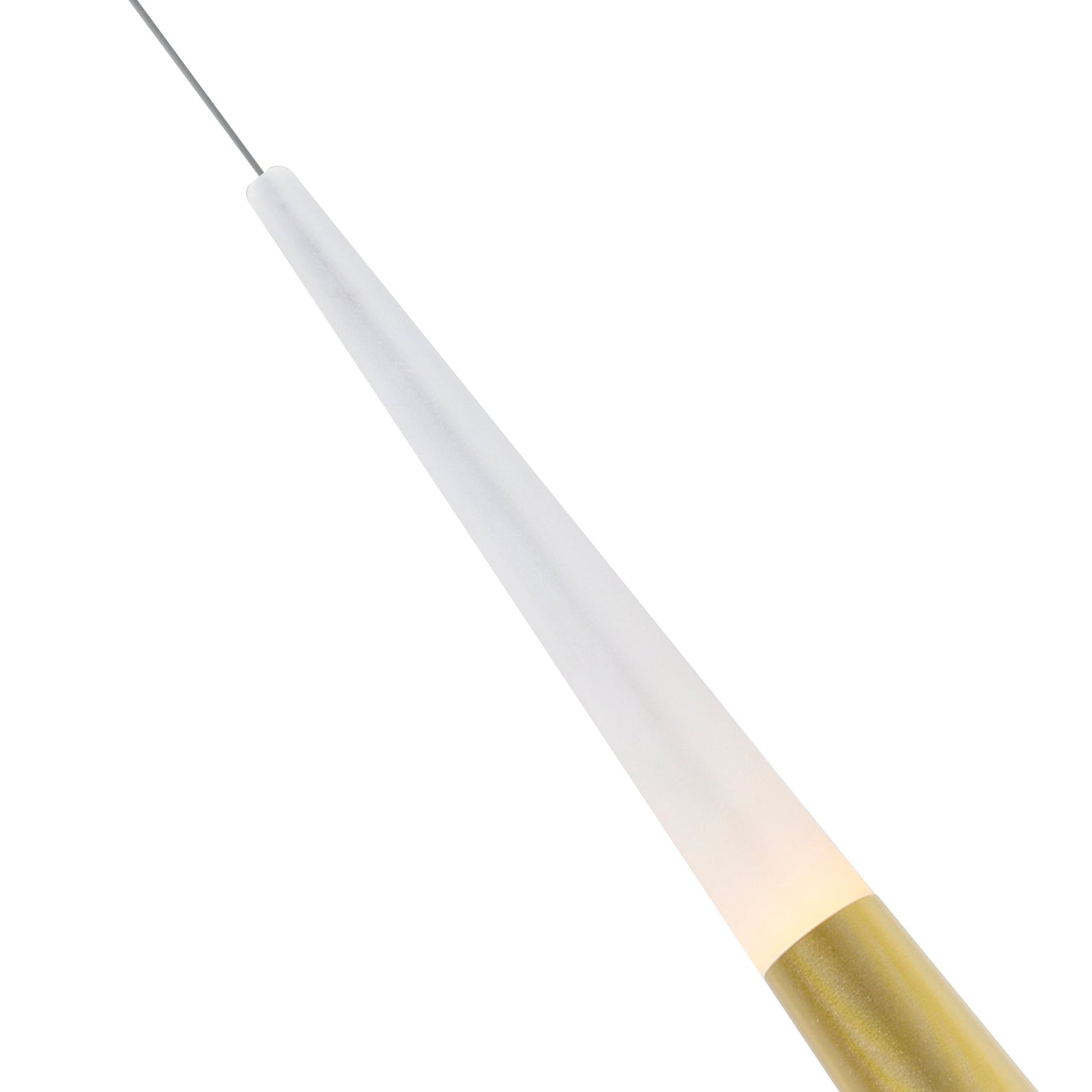 Andes Integrated LED Satin Gold Pool Table Light - CWI Lighting