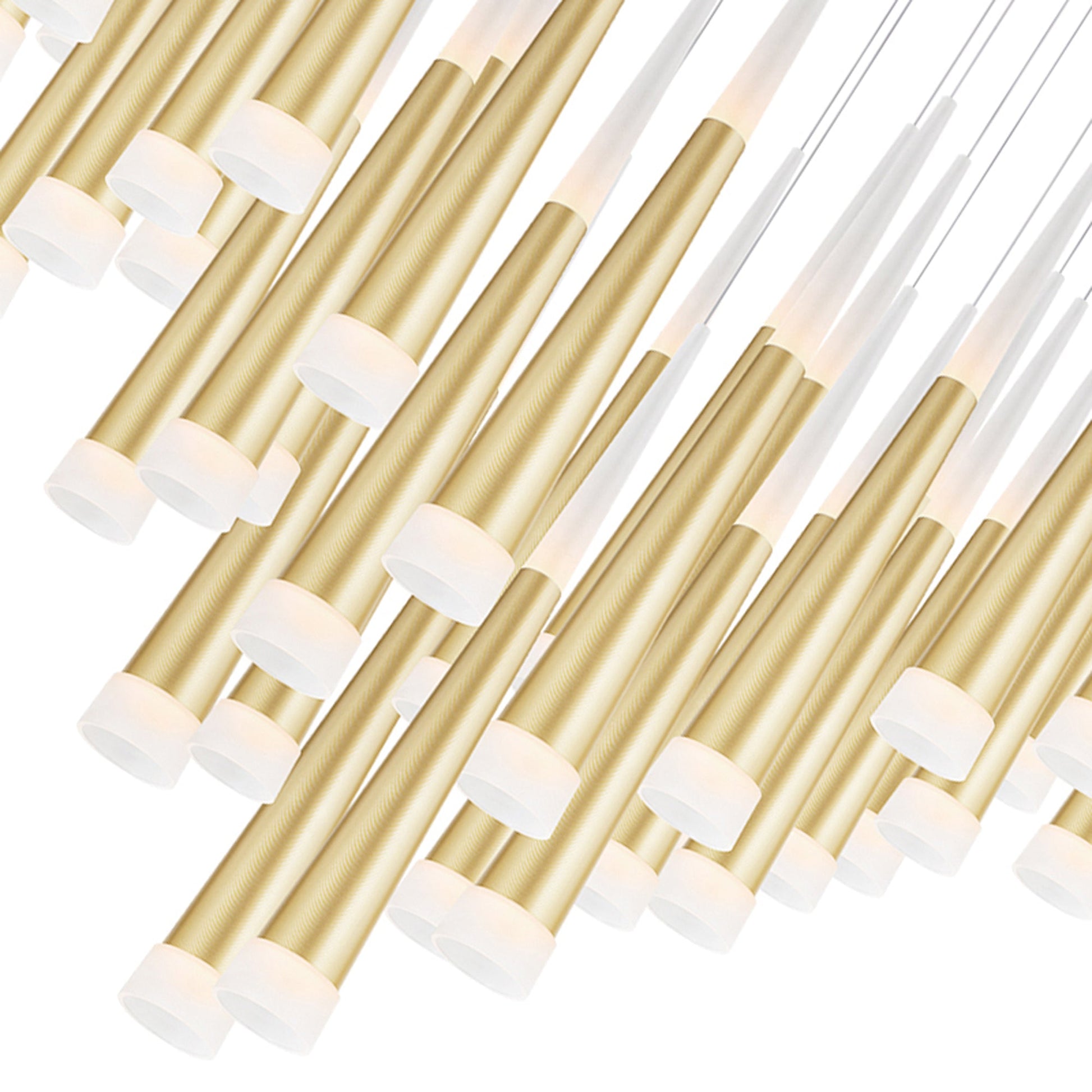 Andes LED Multi Light Pendant With Satin Gold Finish - CWI Lighting