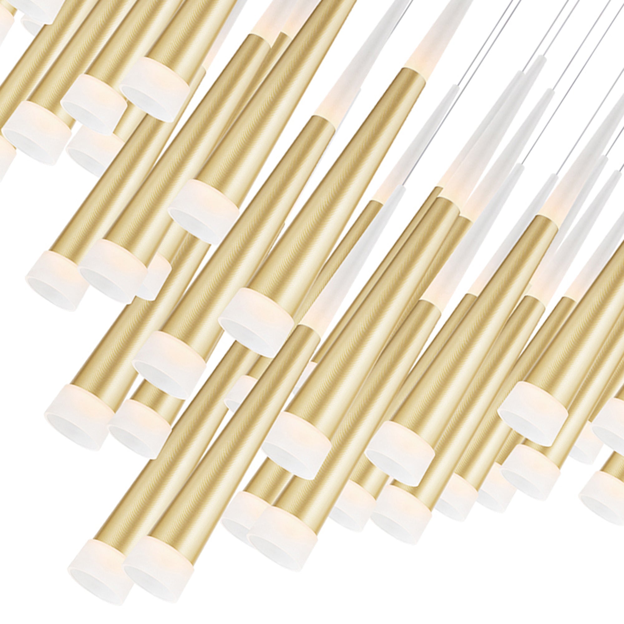 Andes LED Multi Light Pendant With Satin Gold Finish - CWI Lighting