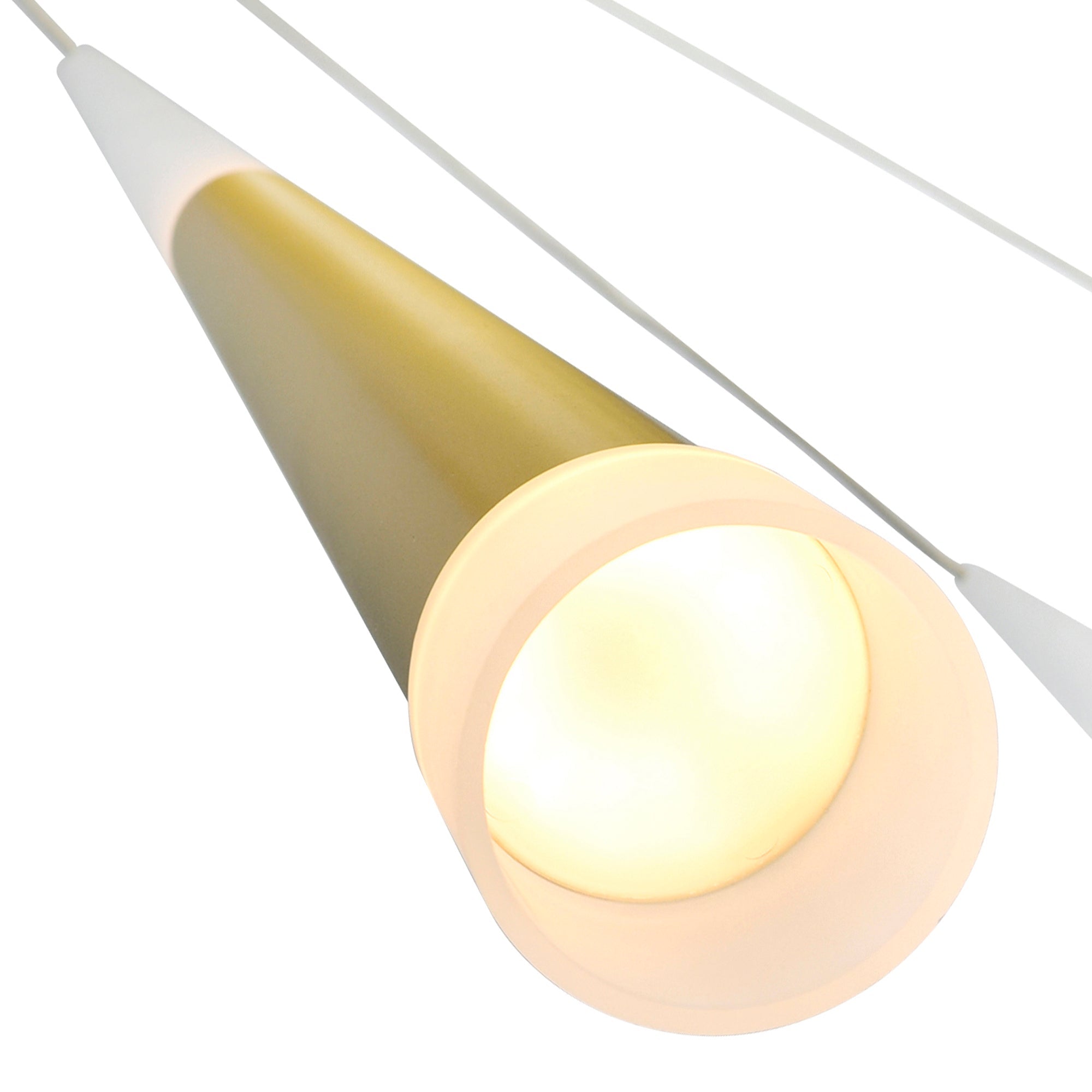 Andes LED Multi Light Pendant With Satin Gold Finish - CWI Lighting