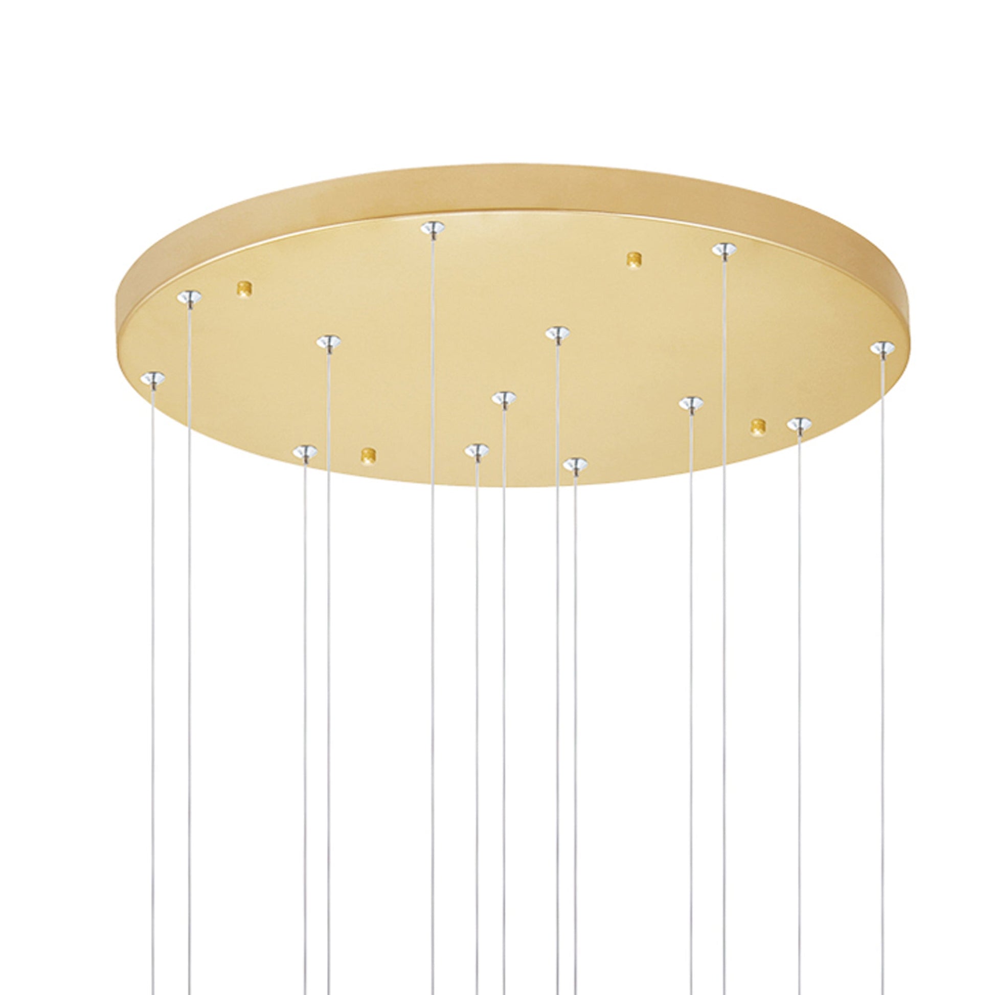 Andes LED Multi Light Pendant With Satin Gold Finish - CWI Lighting