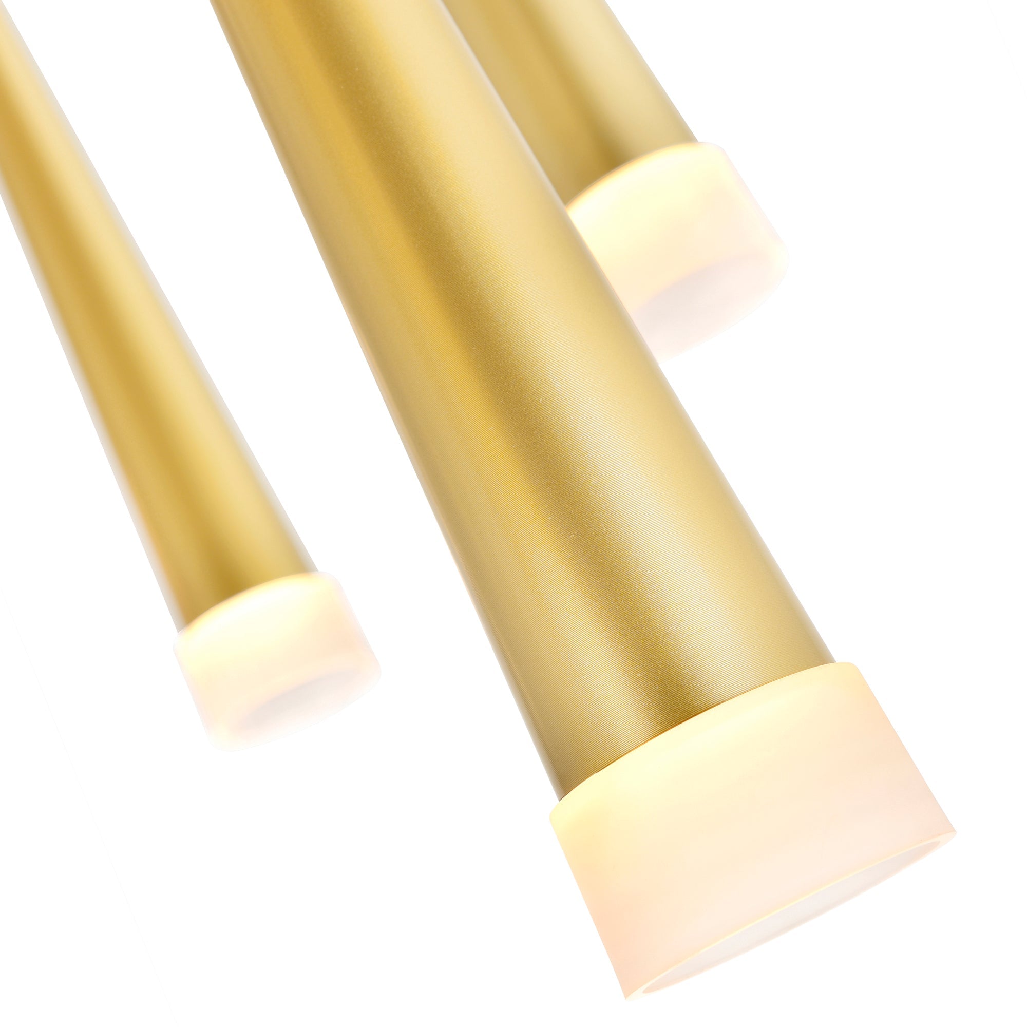 Andes LED Multi Light Pendant With Satin Gold Finish - CWI Lighting