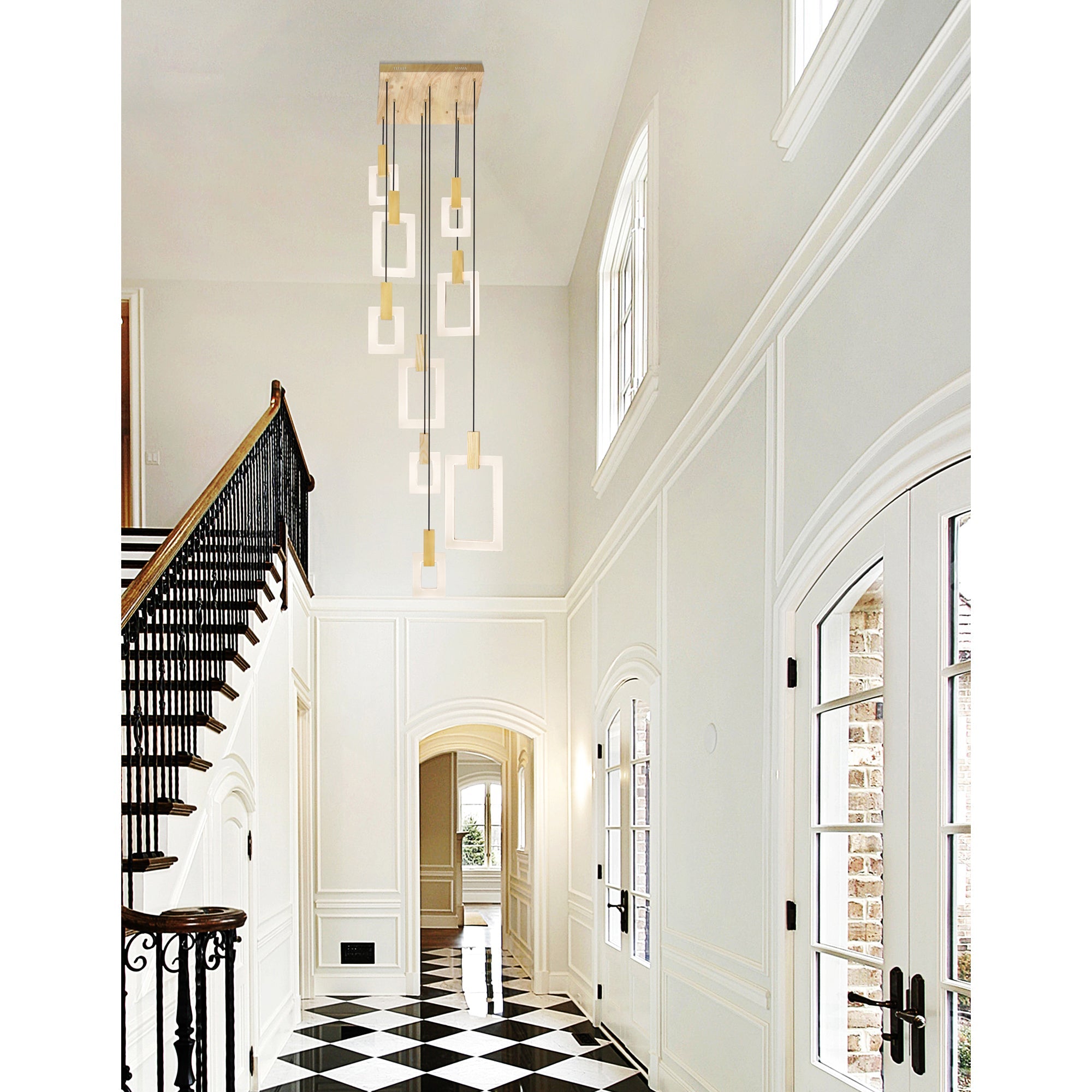 Anello LED Pendant With White Oak Finish - CWI Lighting