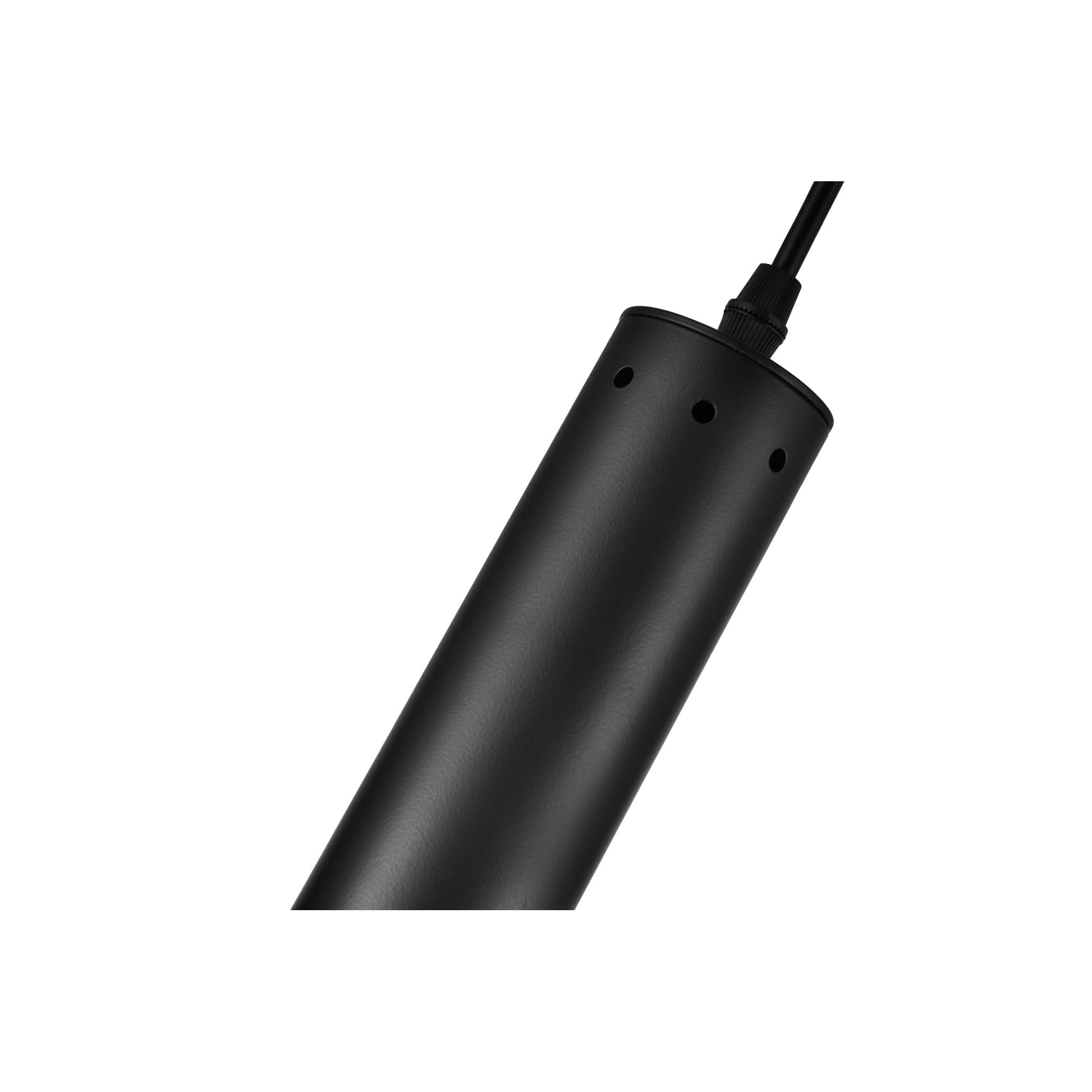 Anem 1 Light Matte Black & Satin Gold Down Mini Pendant - CWI Lighting