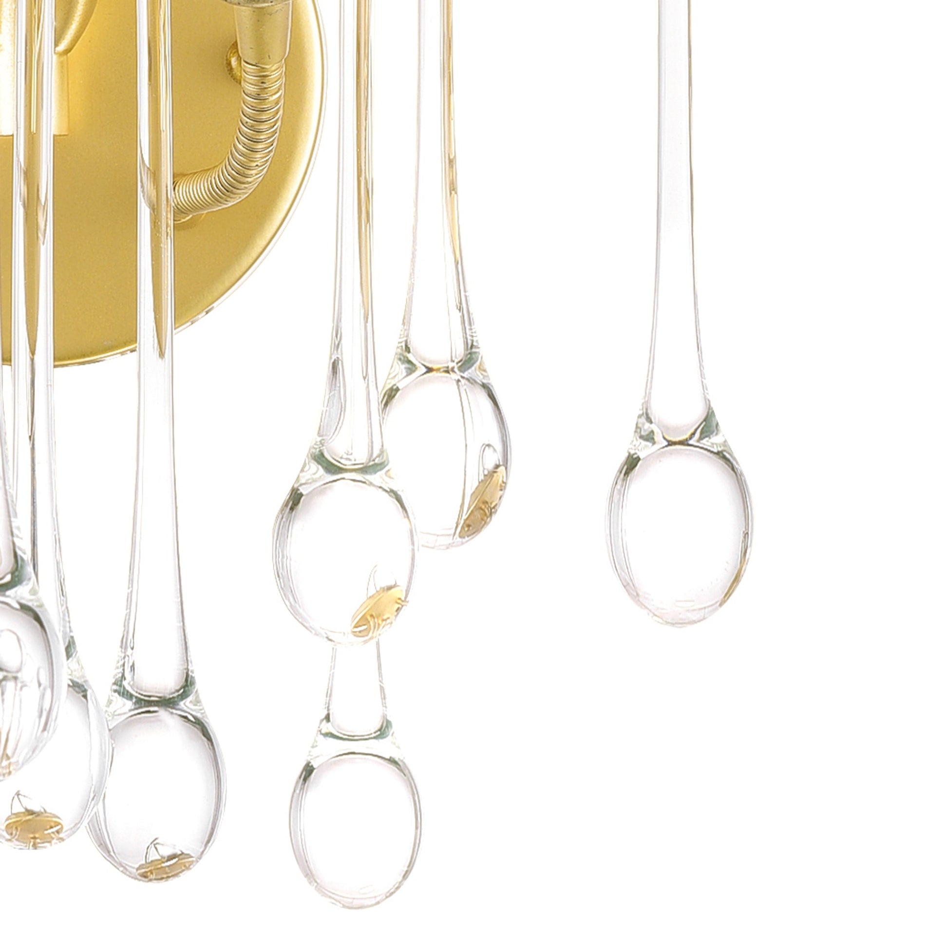 Anita 2 Light Gold Leaf Wall Sconce - CWI Lighting